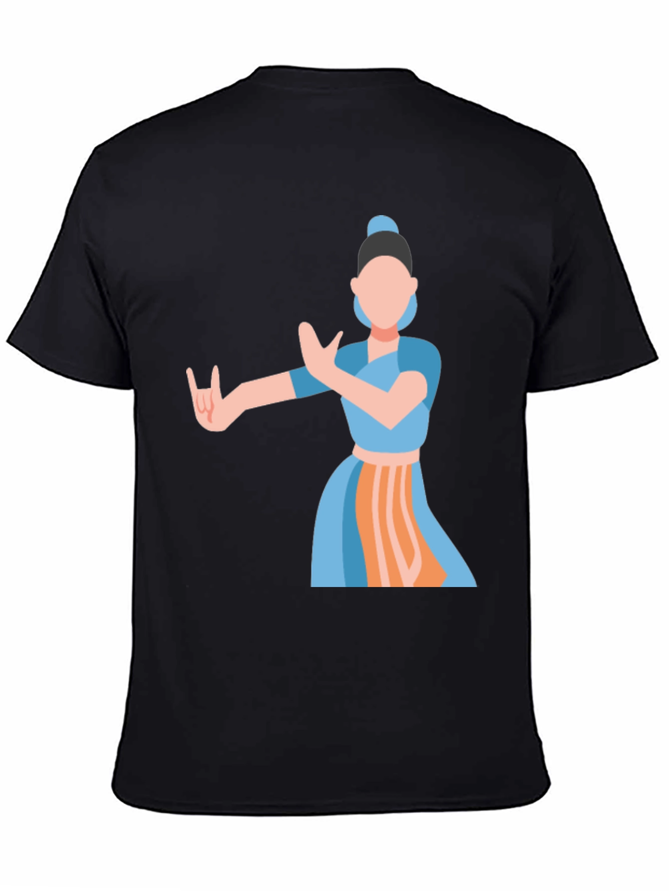 Indian Dance Graphic Tee - Classic Black - 4