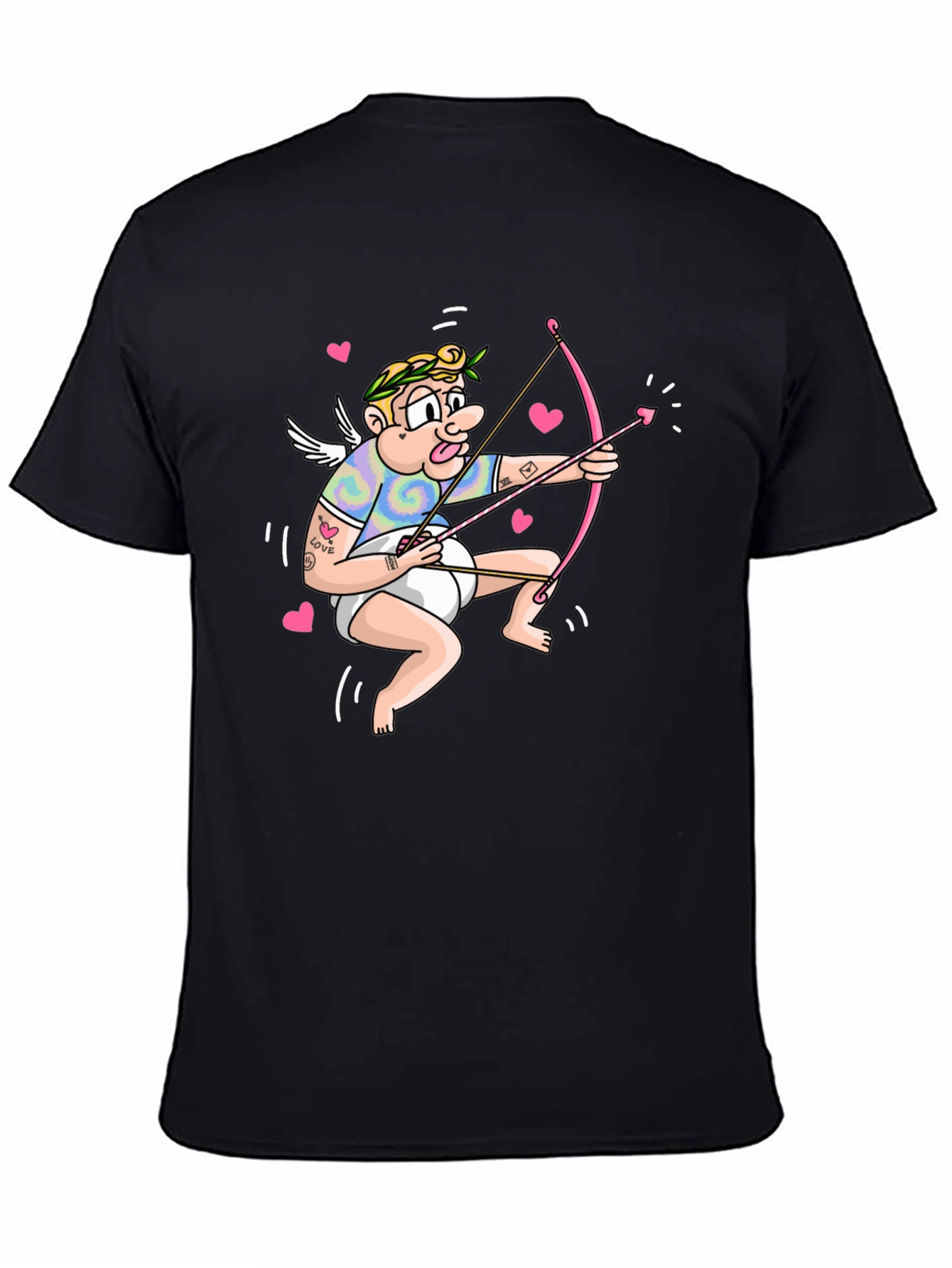 Black Cupid Arrow T-Shirt view 4