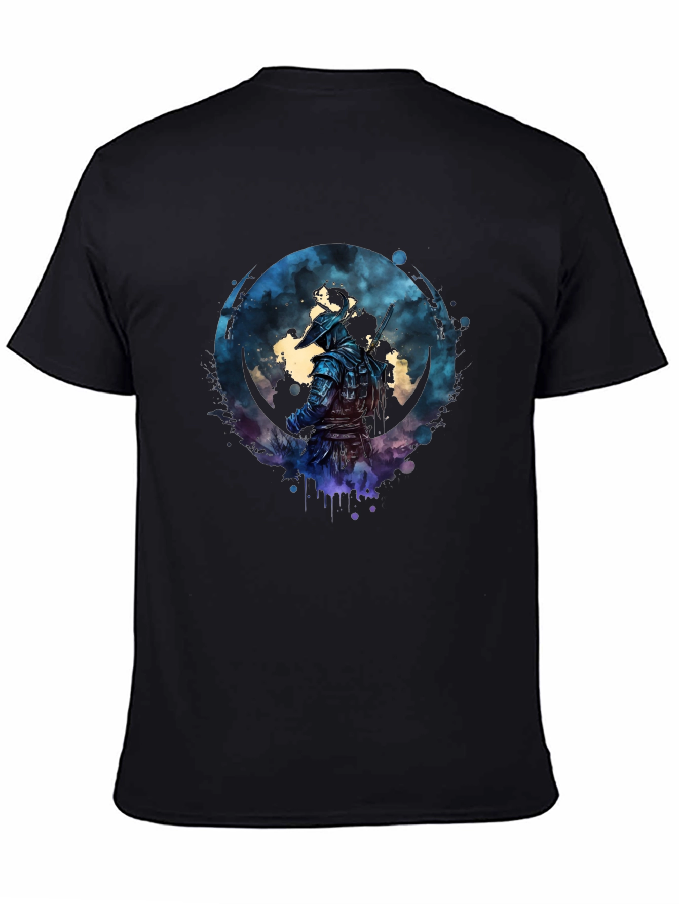 Black Warrior Graphic Black T-Shirt view 4