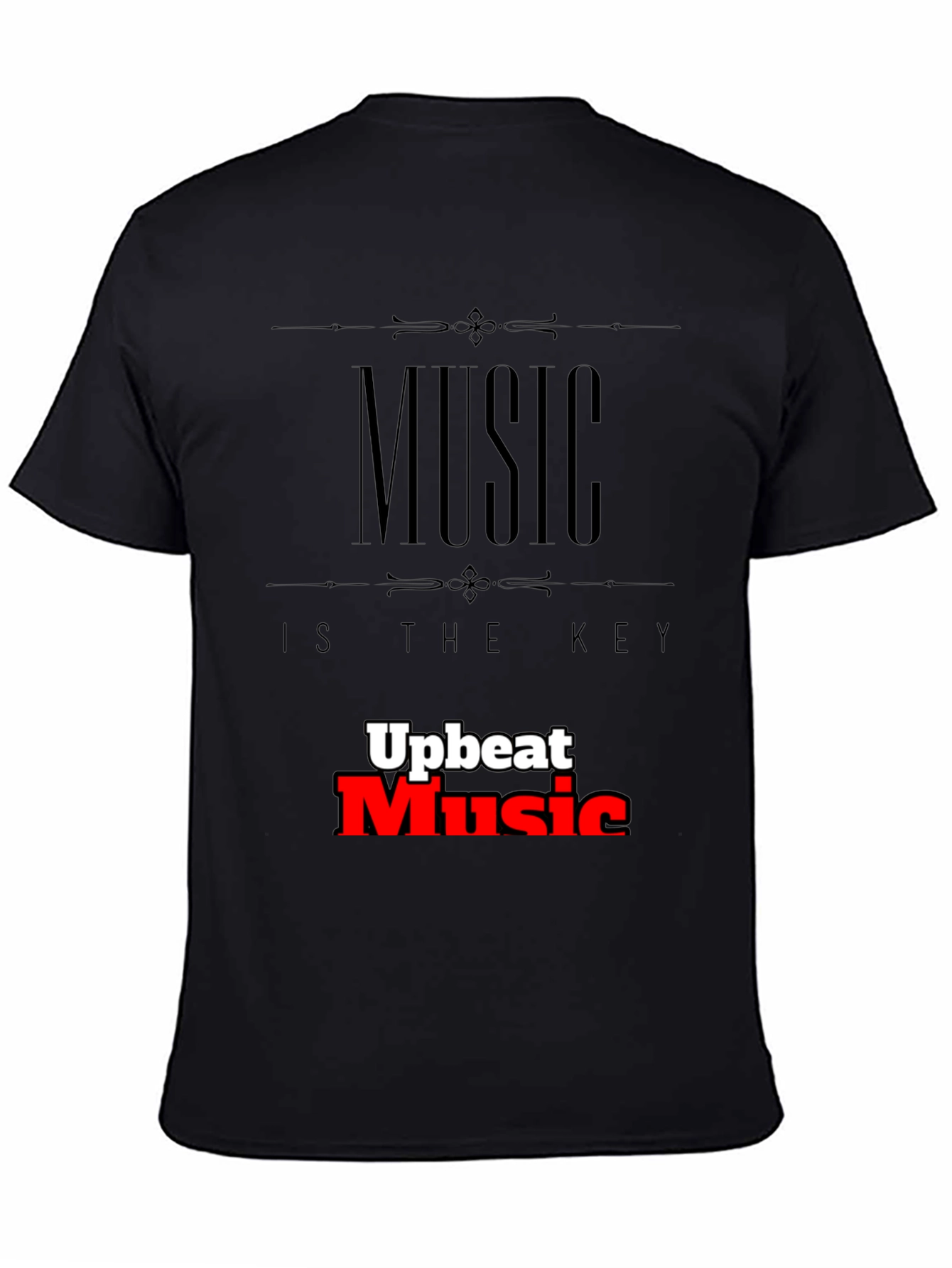 Black Music is the Key Graphic T-Shirt view 4