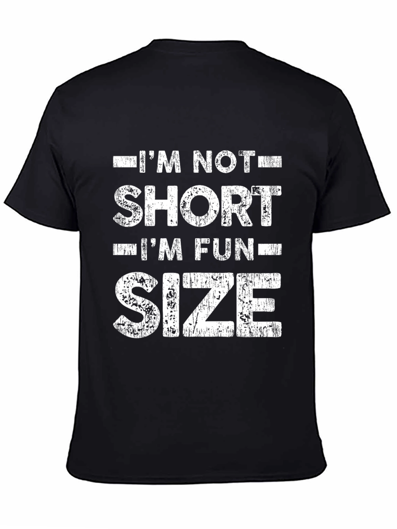 Black Fun Size Graphic Tee - Black Cotton Shirt view 4