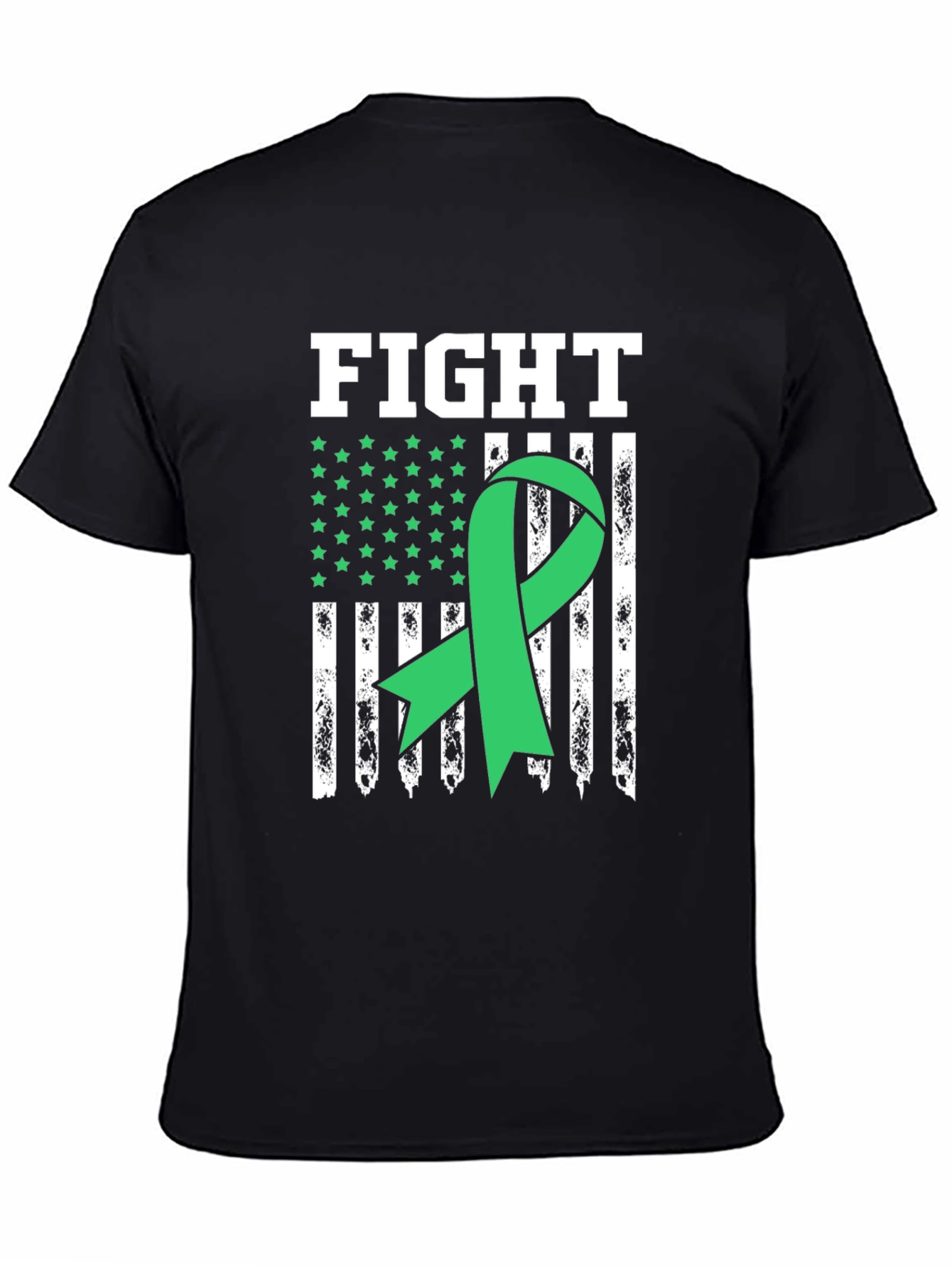 Fight Mental Health T-Shirt - Green Ribbon Awareness Tee - 4