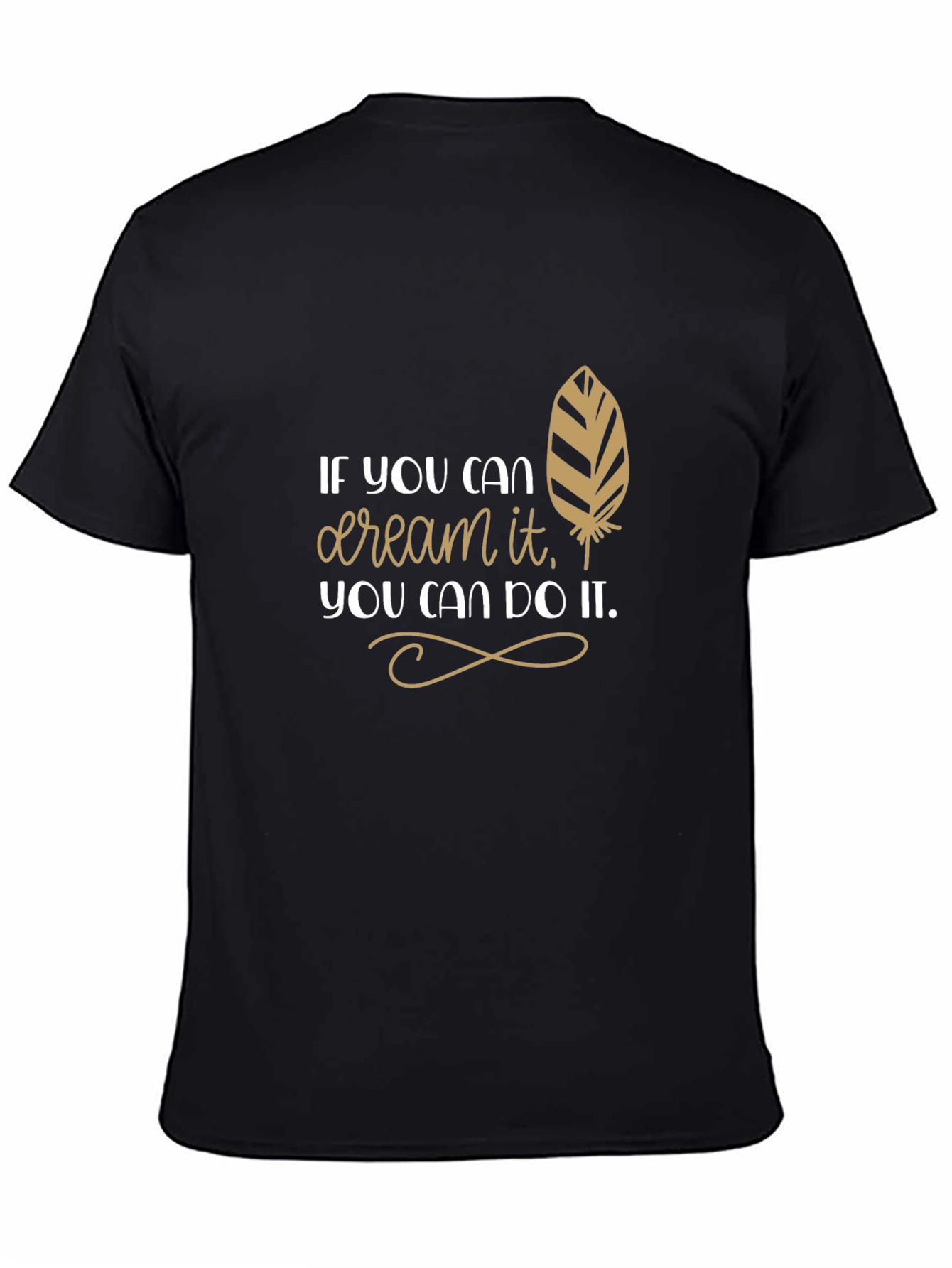 Black Dream It, Do It - Motivational T-Shirt view 4