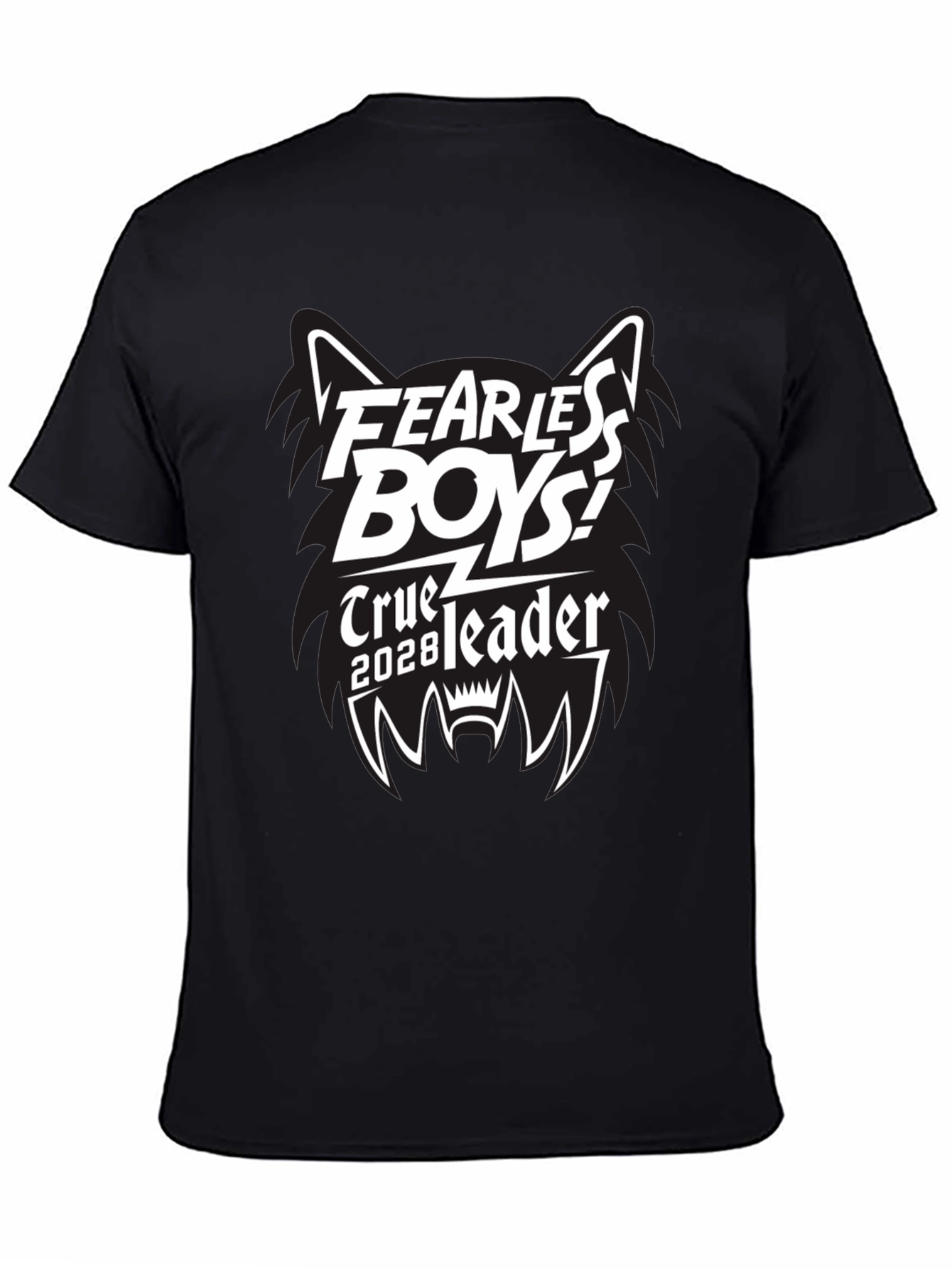 Black Fearless Boys Graphic Tee - True Leader 2028 view 4