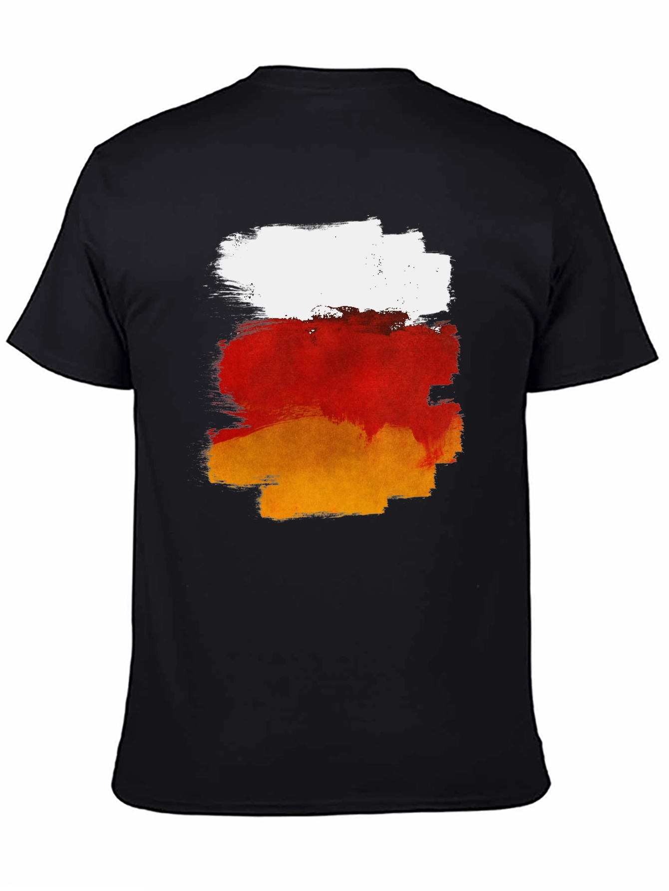 Abstract Brush Stroke Graphic T-Shirt - 4