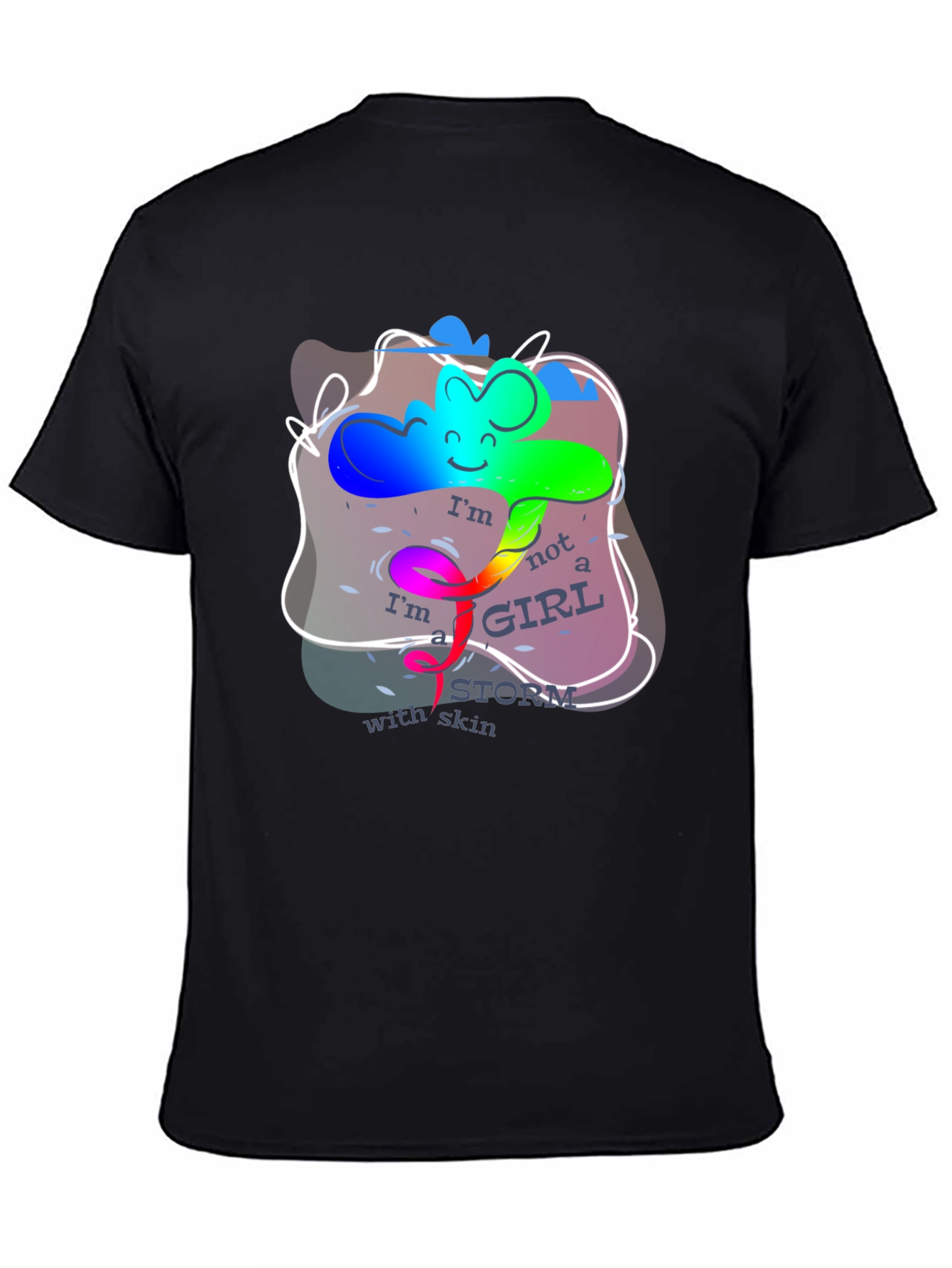 Black Rainbow 'I'm Not a Girl' T-Shirt view 4