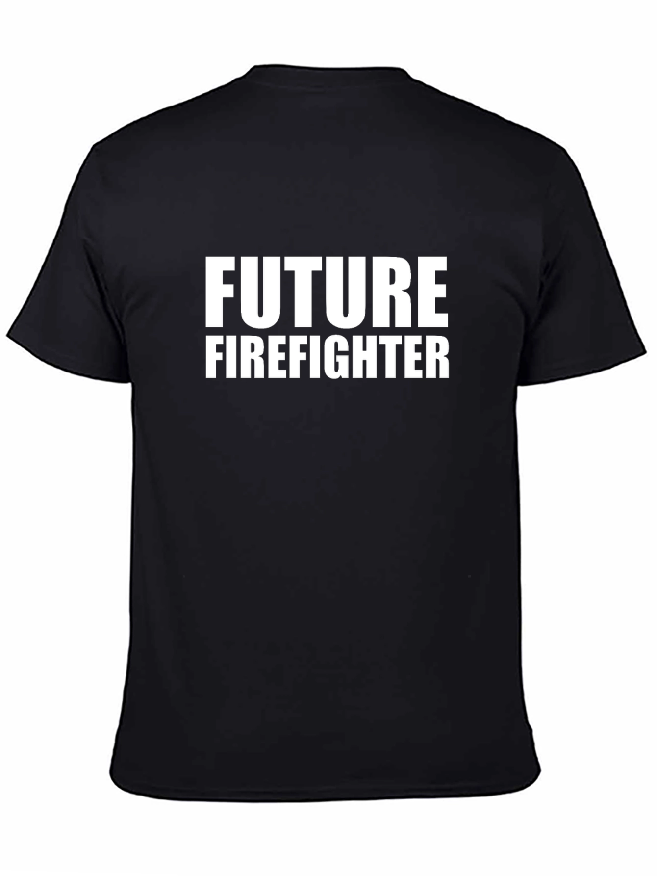 Black Future Firefighter T-Shirt - Black view 4