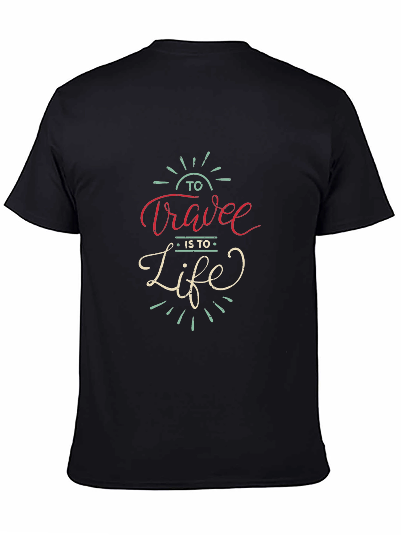 Travel is Life Graphic T-Shirt - 4