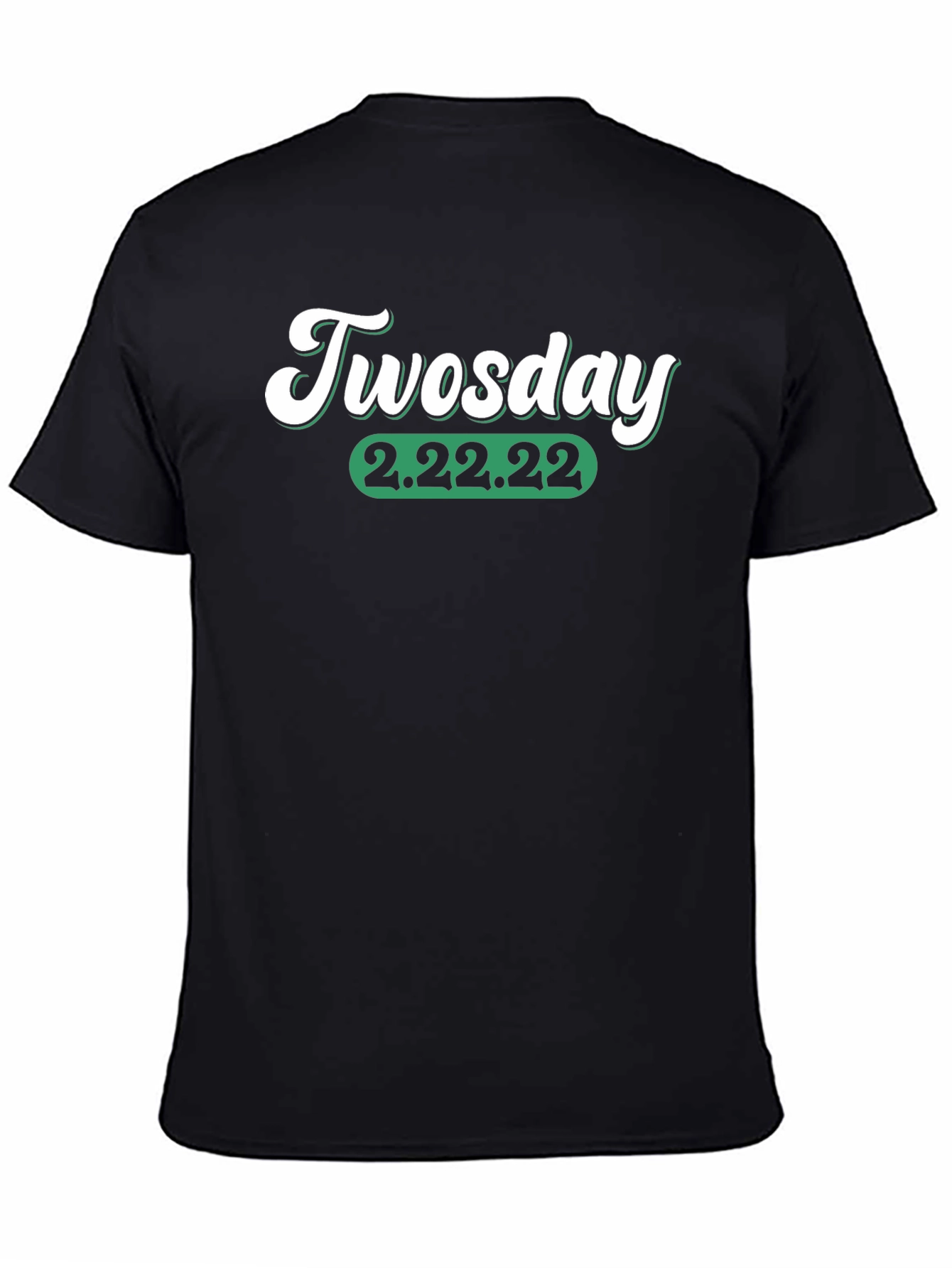 Black Twosday 2.22.22 Graphic T-Shirt view 4