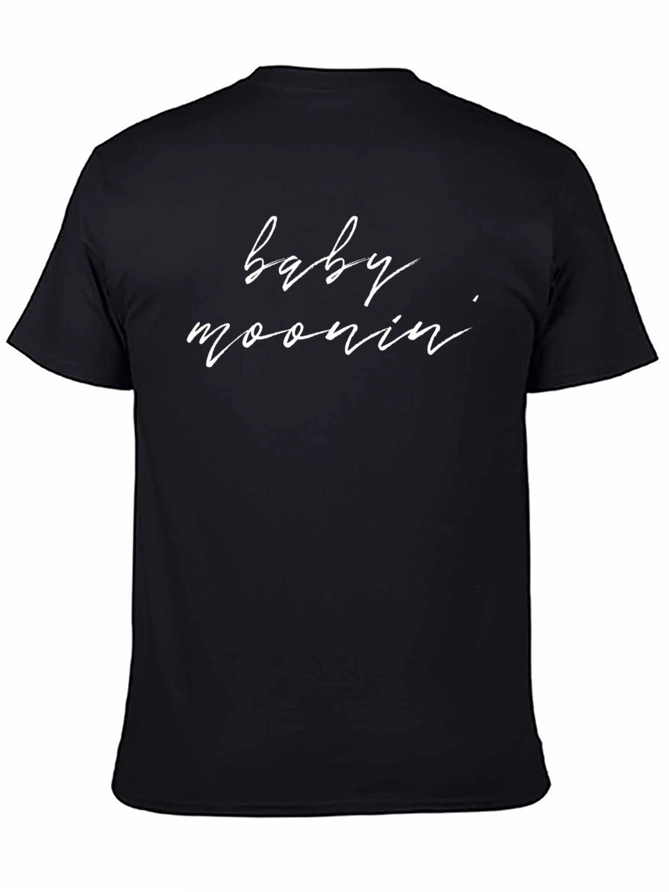 Black Baby Moonin' Graphic Tee - Trendy Casual Wear view 4