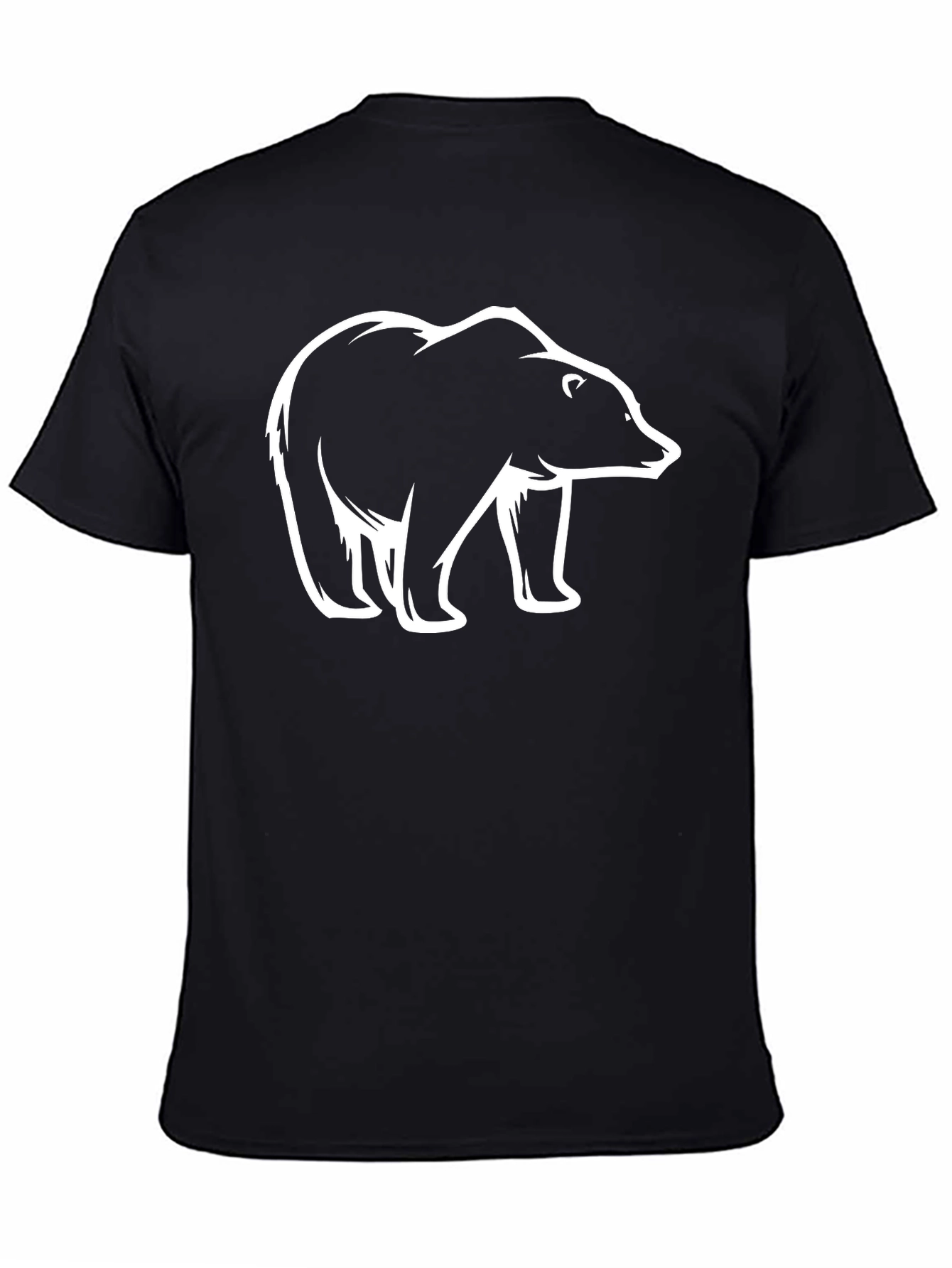 Black Bear Graphic Black T-Shirt view 4