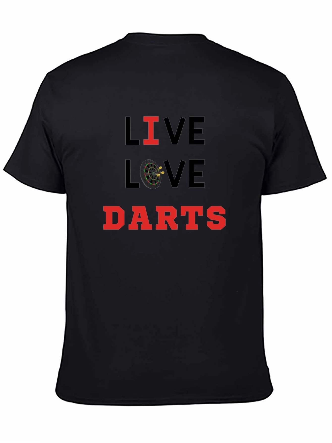 Live Love Darts T-Shirt - Black - 4