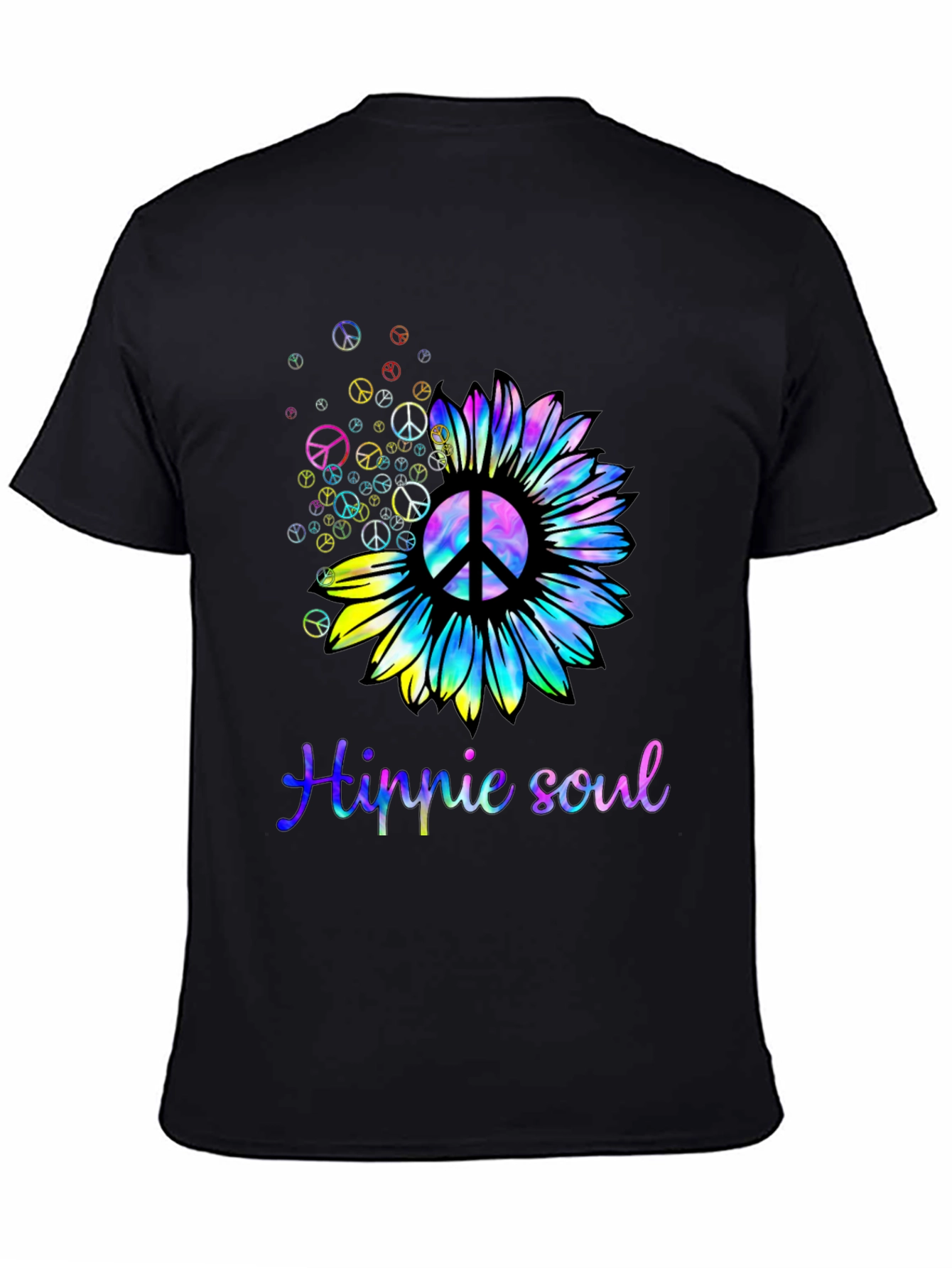 Black Hippie Soul Sunflower Graphic Tee view 4
