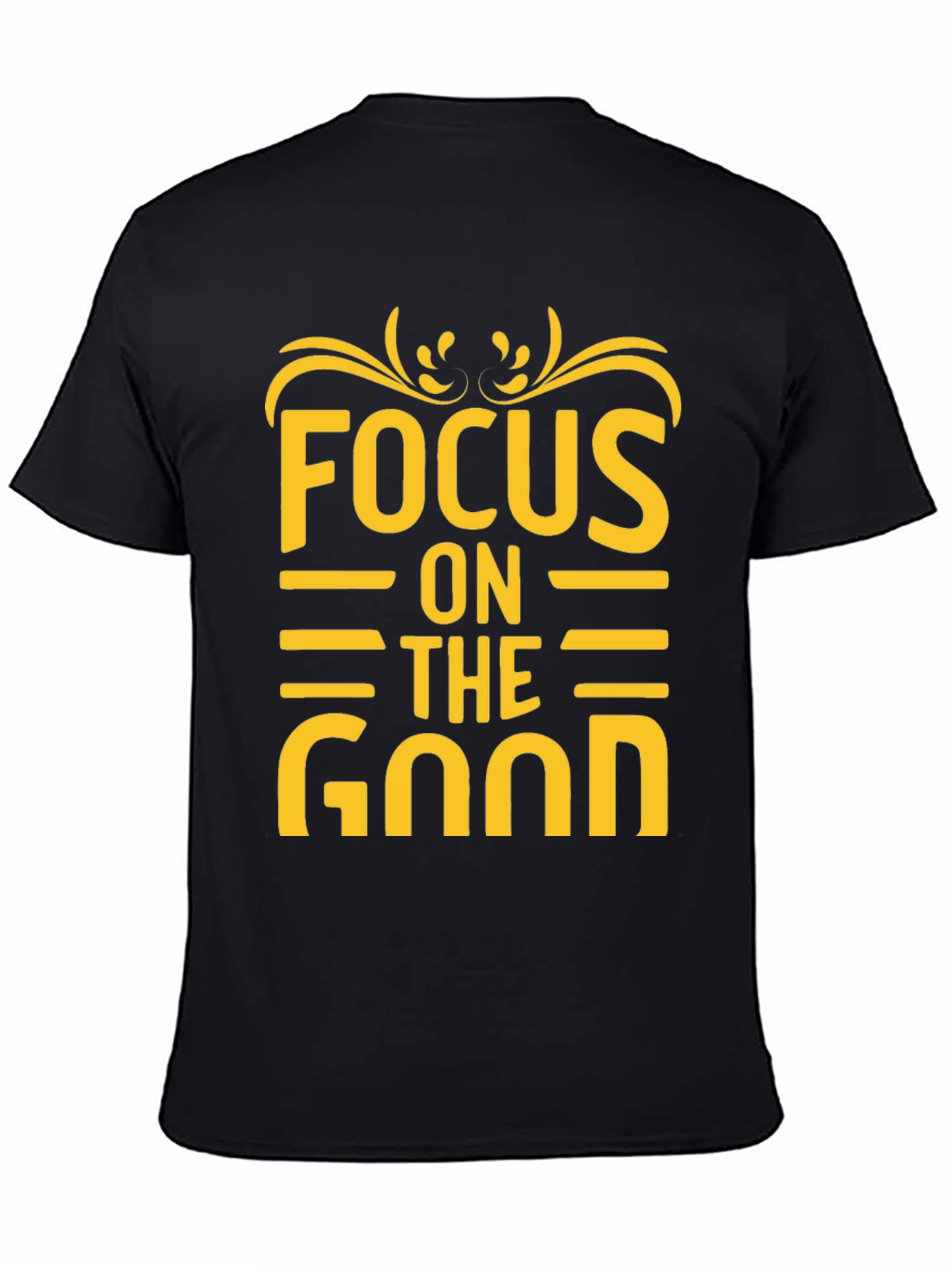 Black Focus on the Good Graphic Tee - Black view 4
