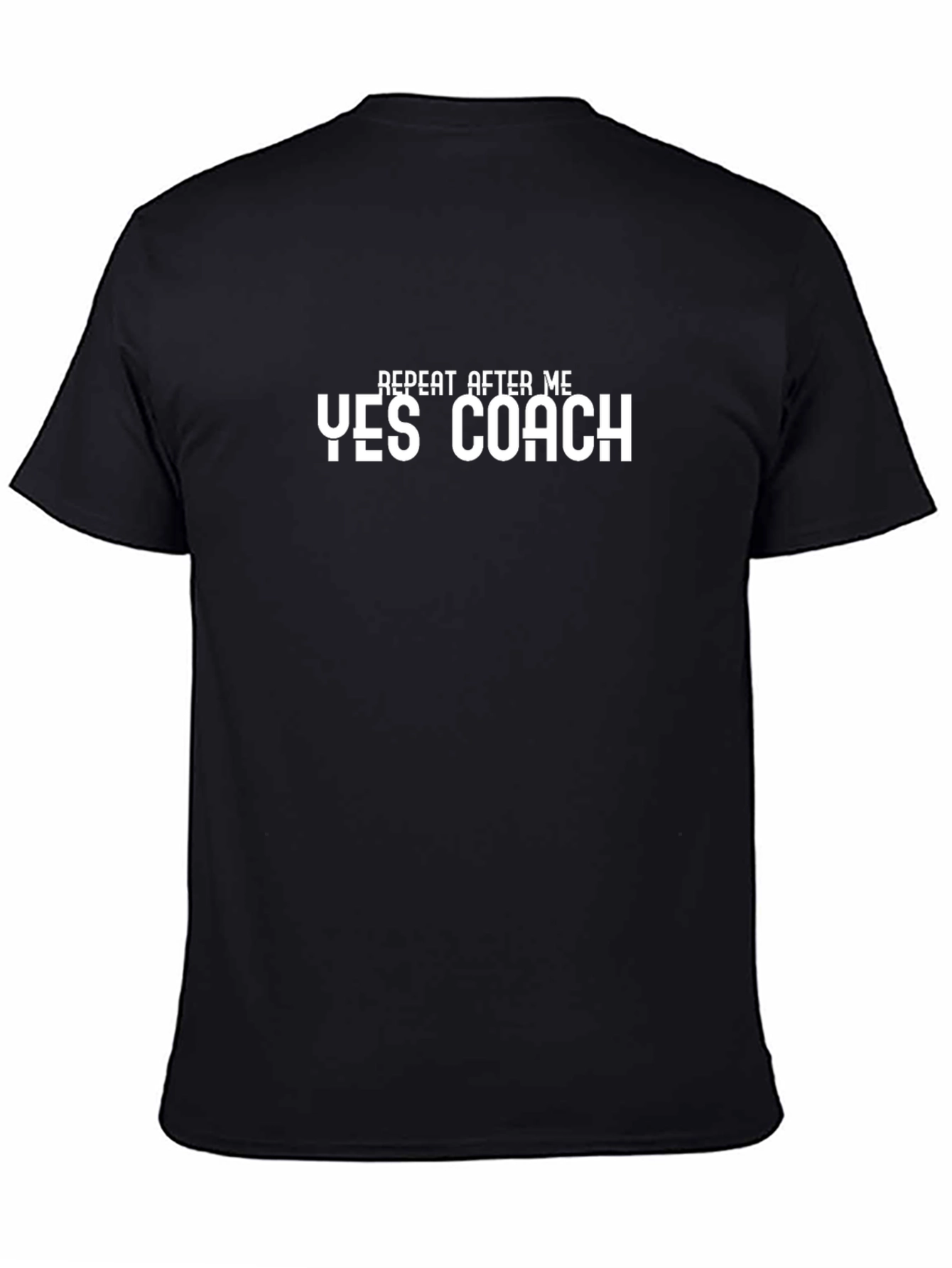 Black Yes Coach T-Shirt: Funny Sports Fan Tee view 4