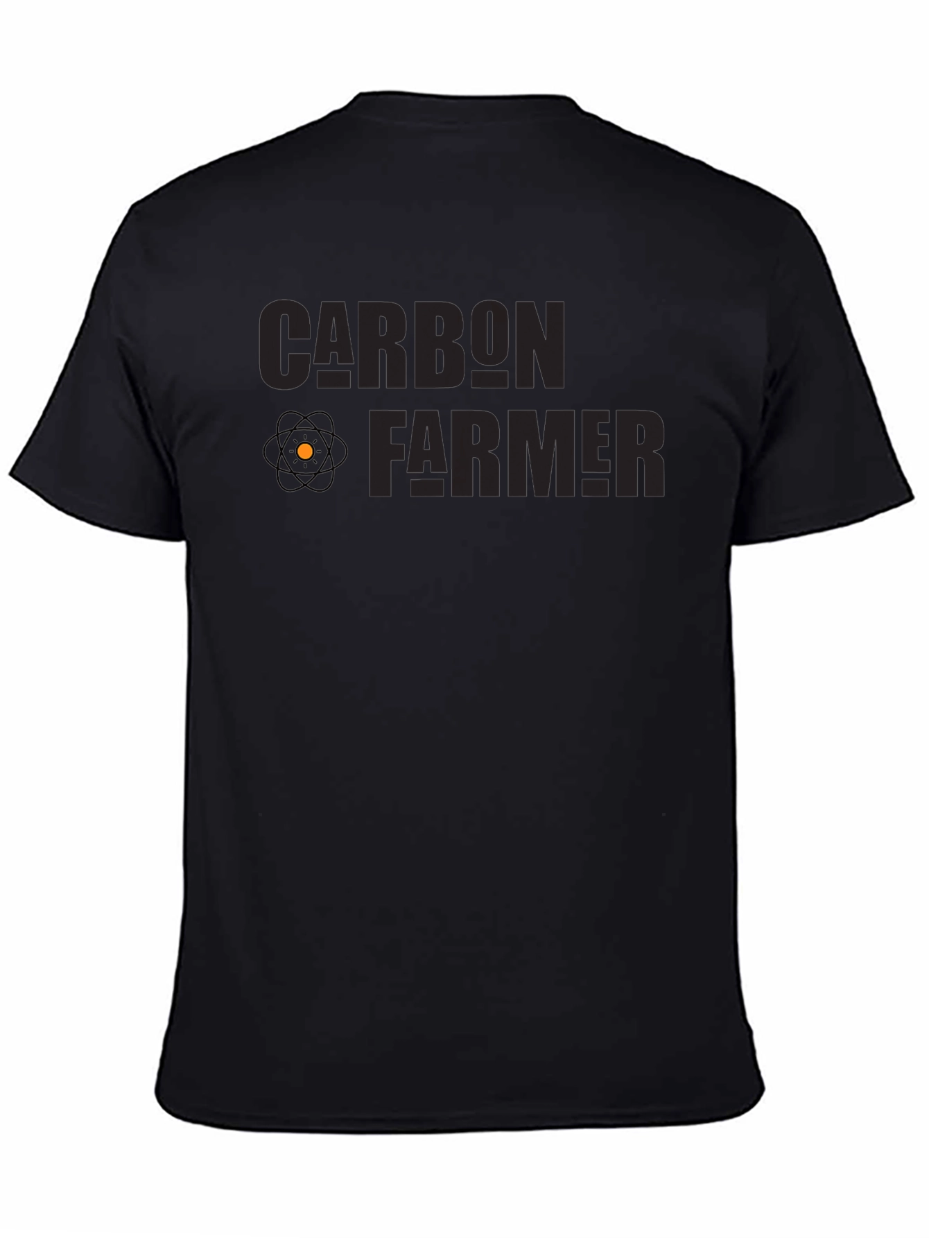 Black Carbon Farmer Graphic T-Shirt view 4