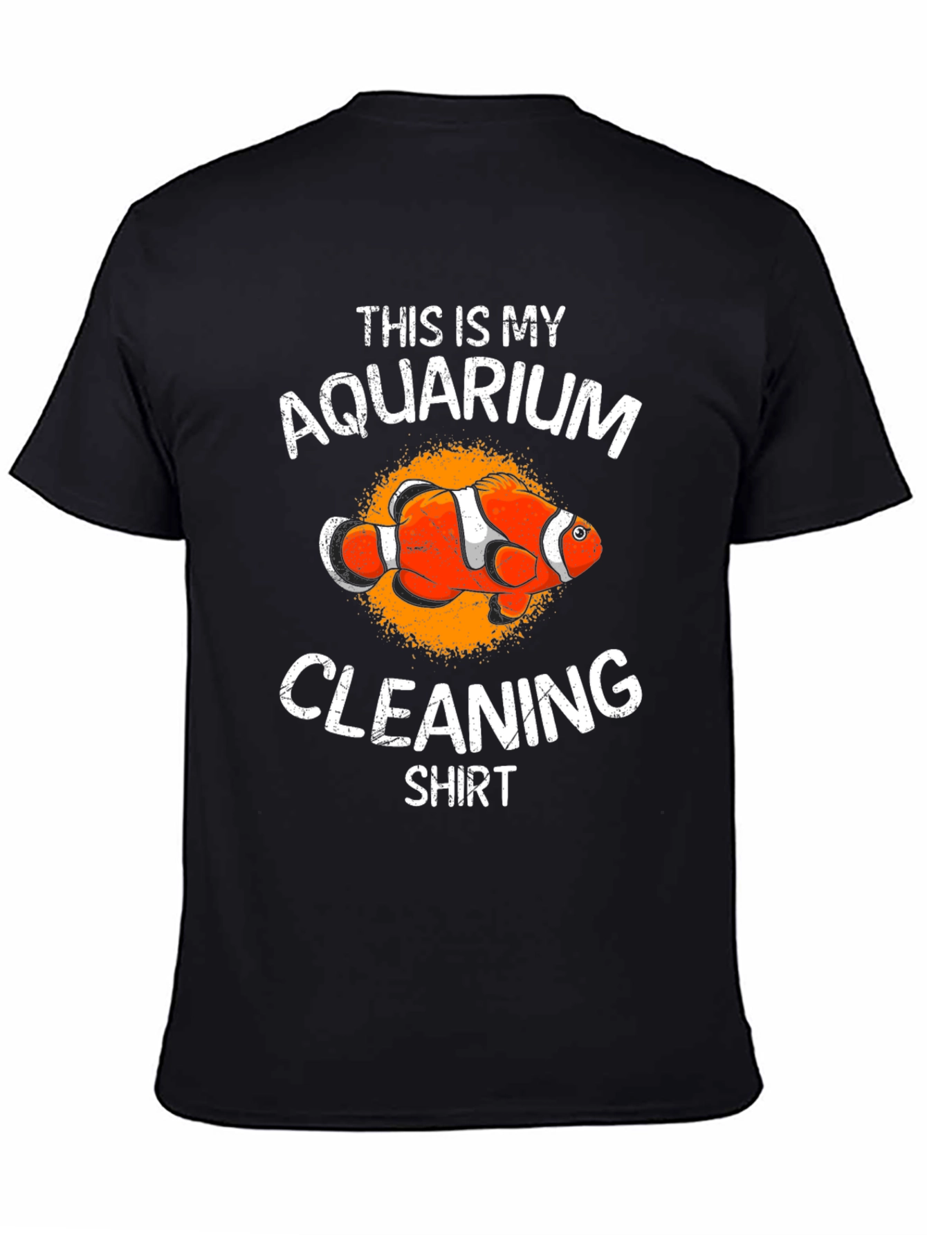 Black Aquarium Cleaning Shirt - Funny Fish Keeper Tee view 4