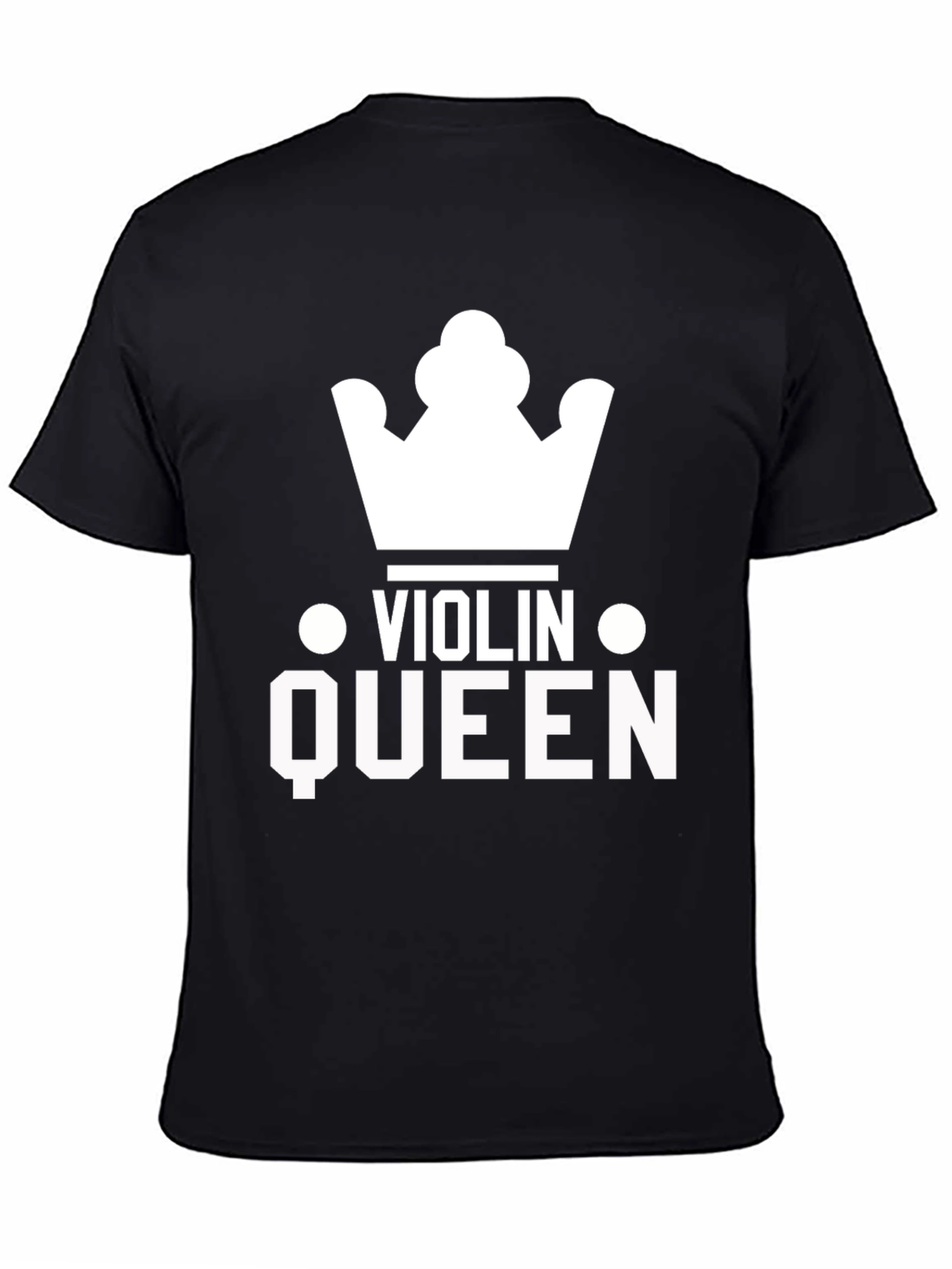 Black Violin Queen Graphic Tee - Music Lover T-Shirt view 4