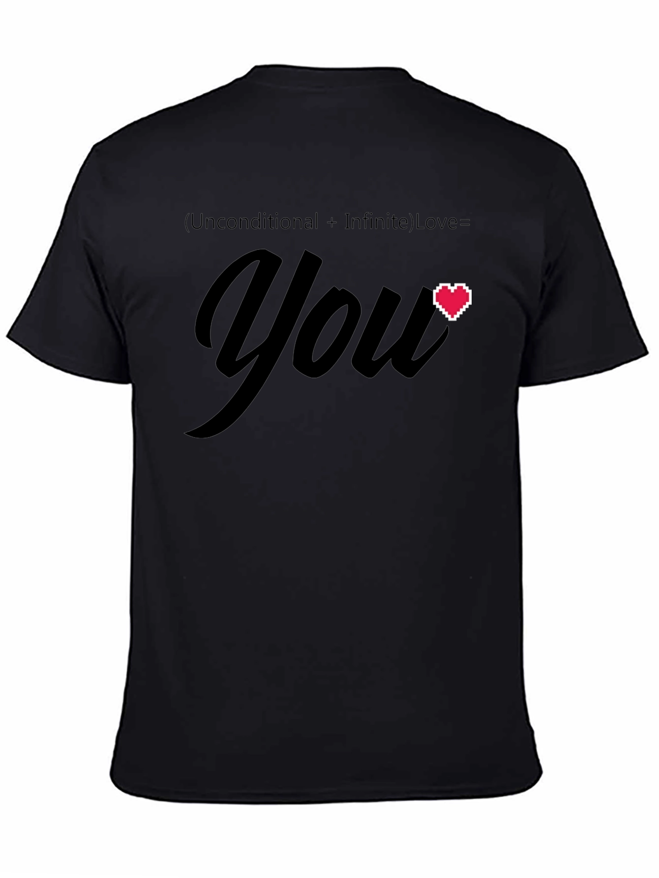 Black Love Equation Graphic T-Shirt - You view 4