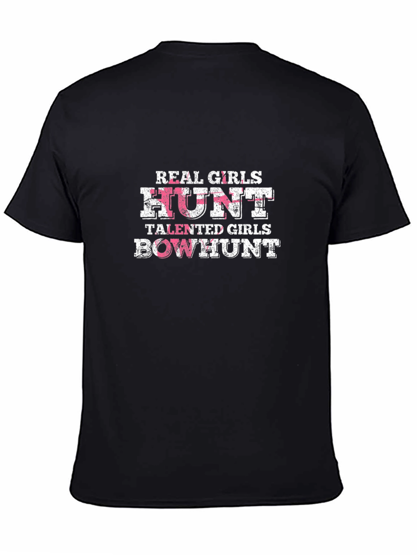 Black Real Girls Hunt Bowhunt T-Shirt view 4