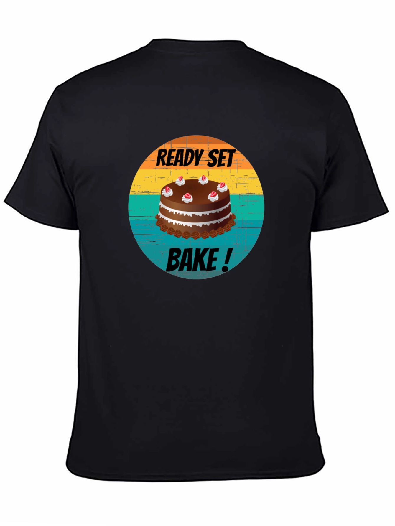 Black Ready Set Bake T-Shirt - Baking Lover Apparel view 4