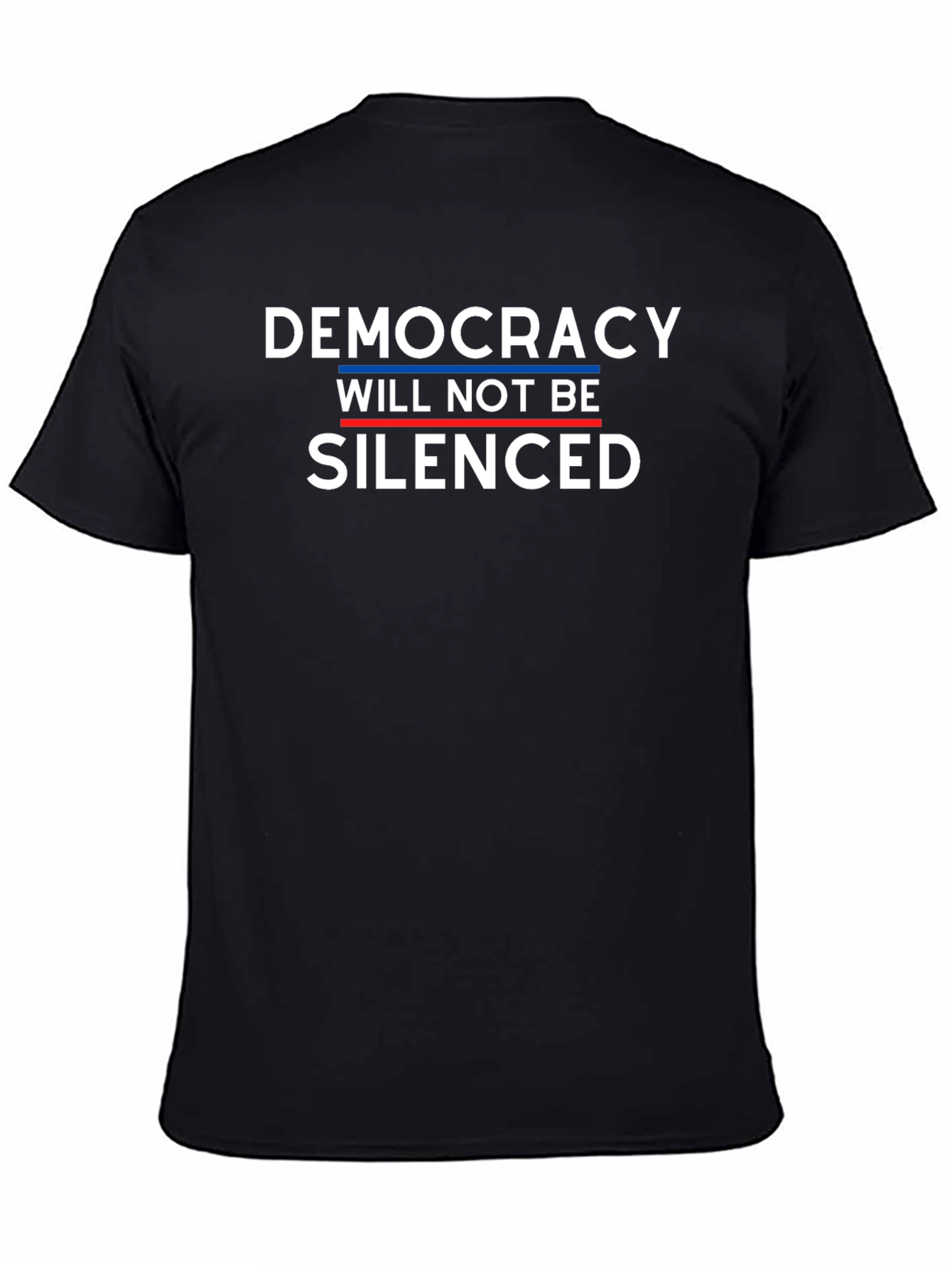 Black Democracy Will Not Be Silenced T-Shirt view 4