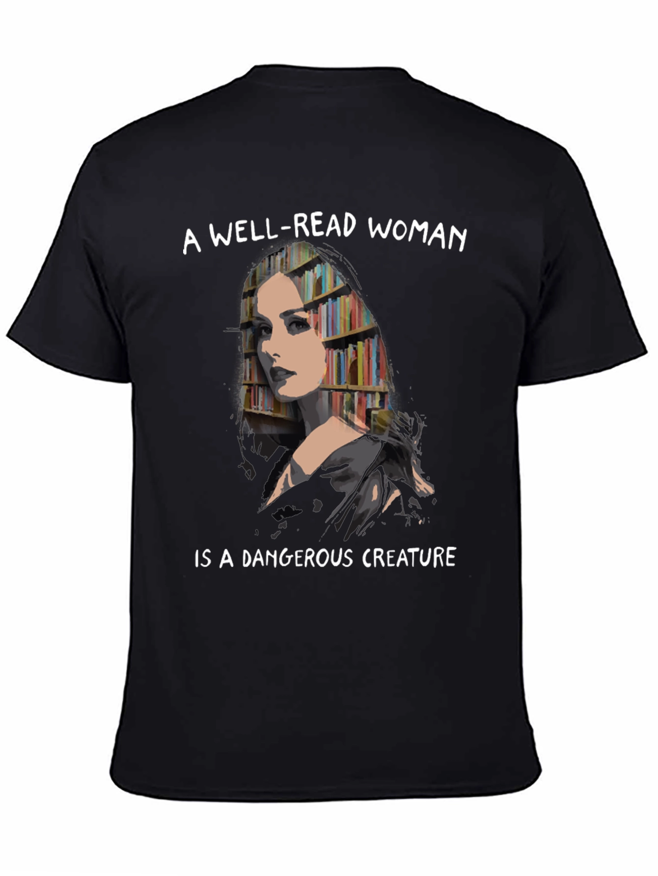 Black Well-Read Woman Graphic Tee view 4