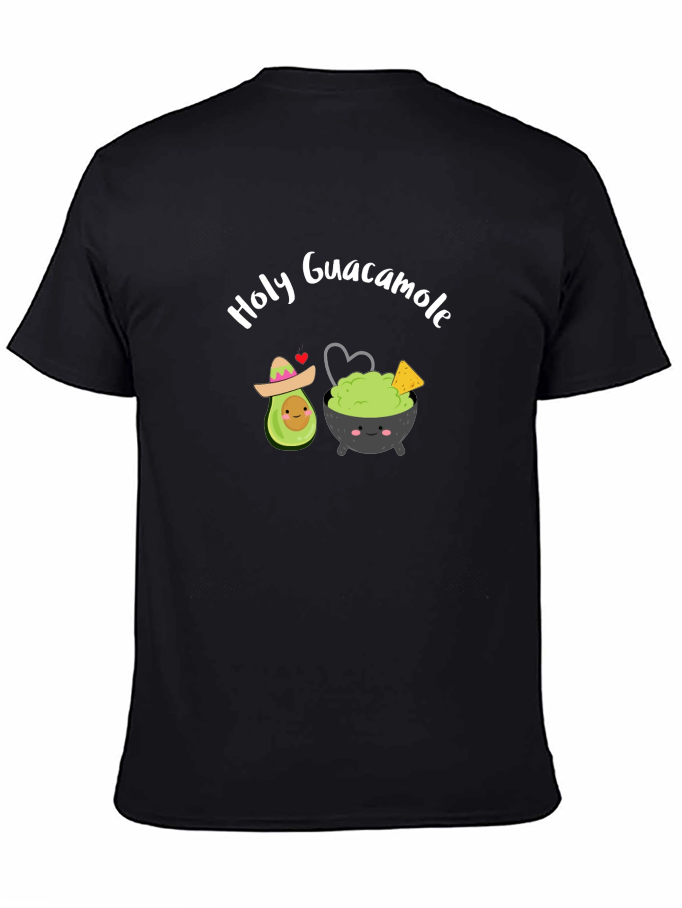 Black Holy Guacamole T-Shirt, Cute Avocado Tee view 4