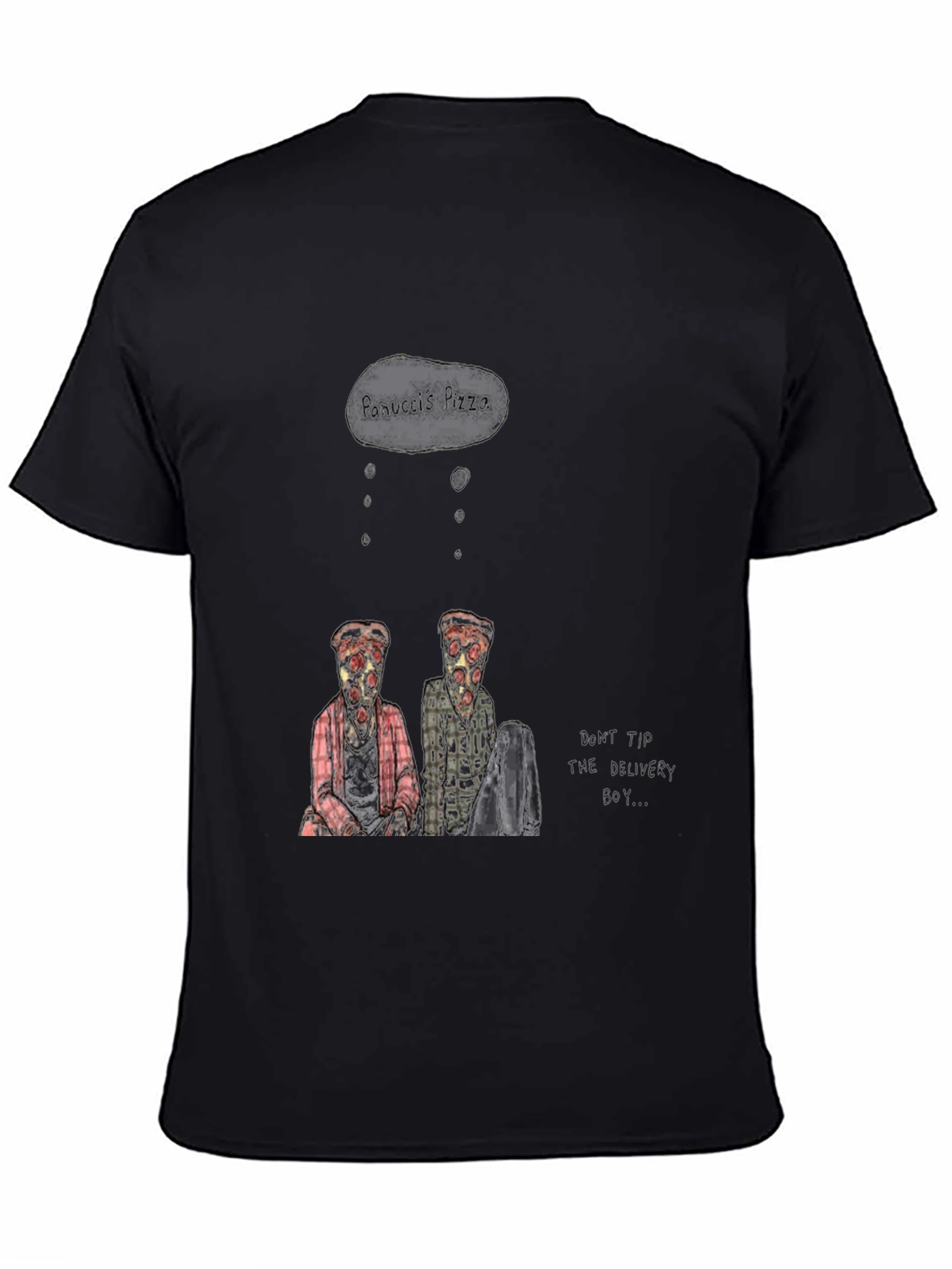 Black Humorous Graphic Print T-Shirt view 4