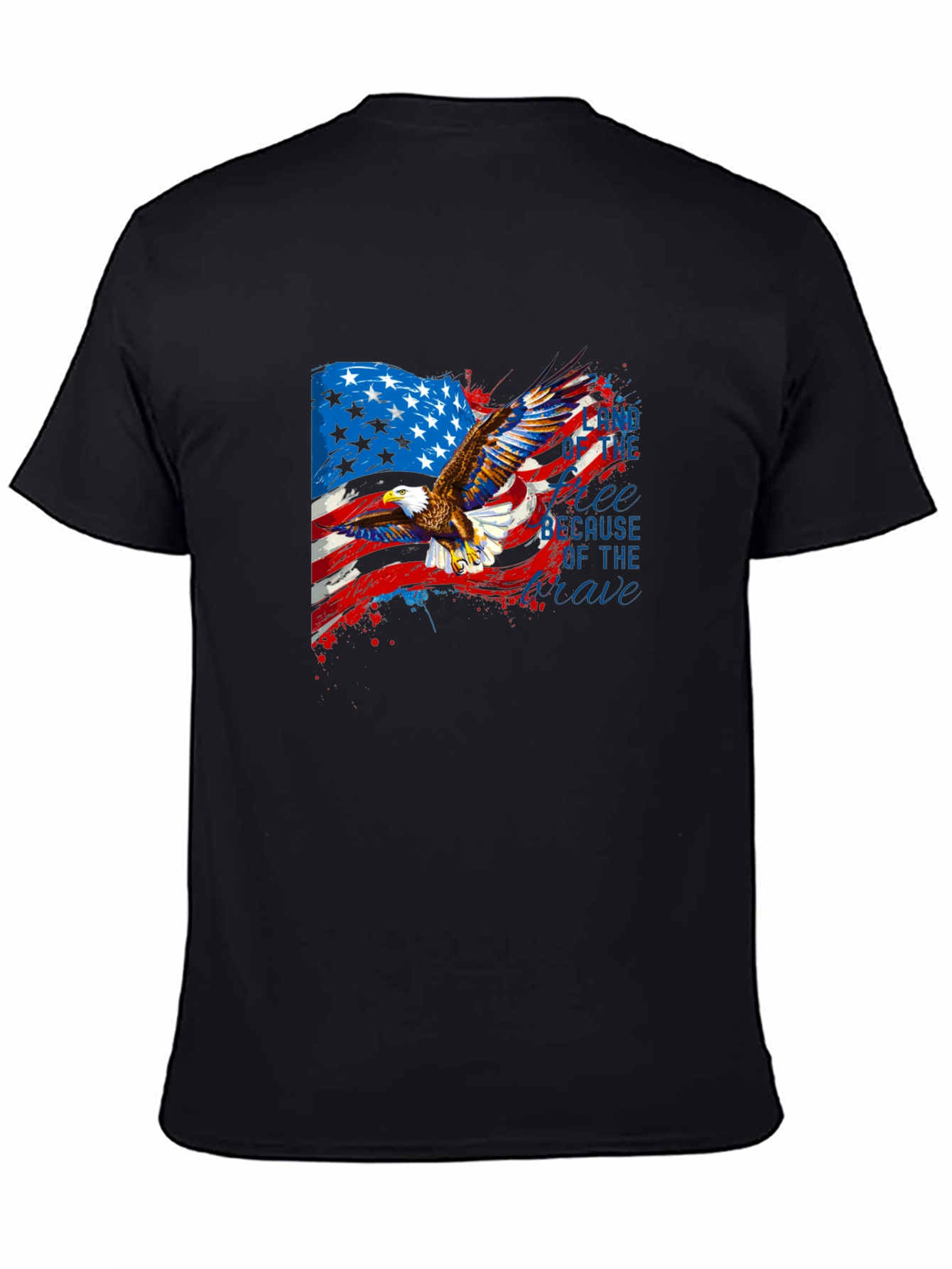 Black American Eagle Graphic Tee view 4
