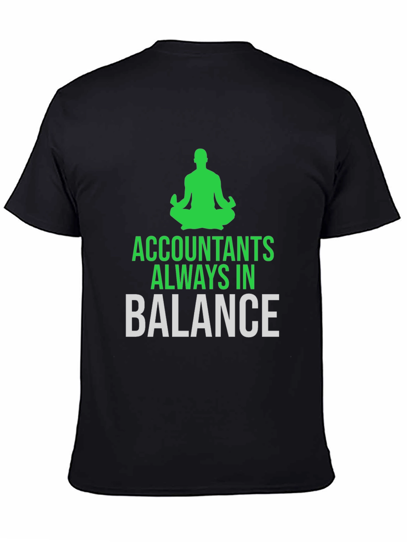 Black Accountants Always in Balance T-Shirt view 4