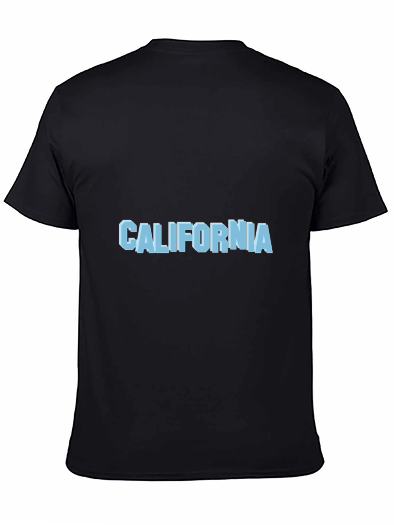 Black California Graphic Print Black T-Shirt view 4