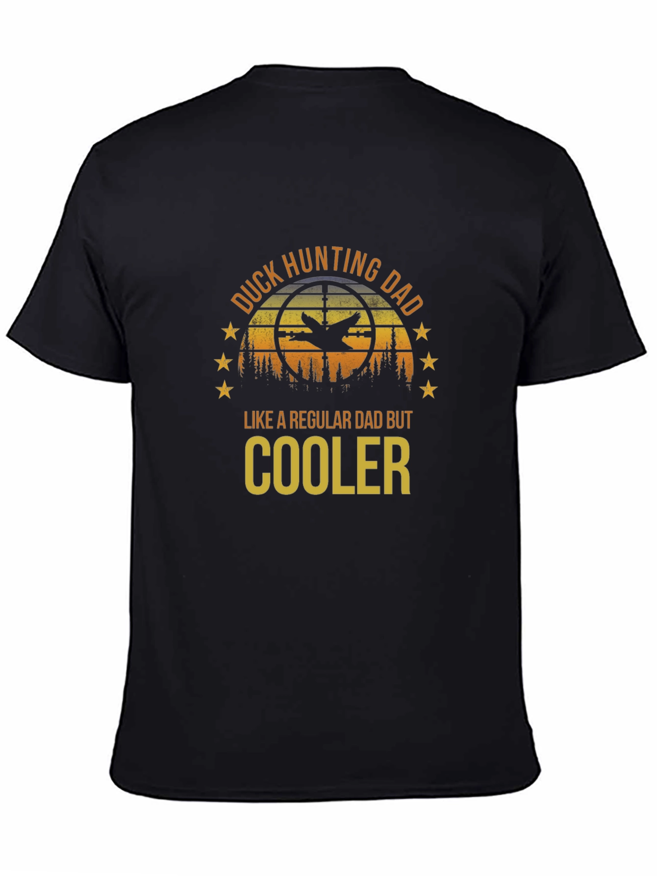 Black Duck Hunting Dad T-Shirt - Regular Dad But Cooler view 4