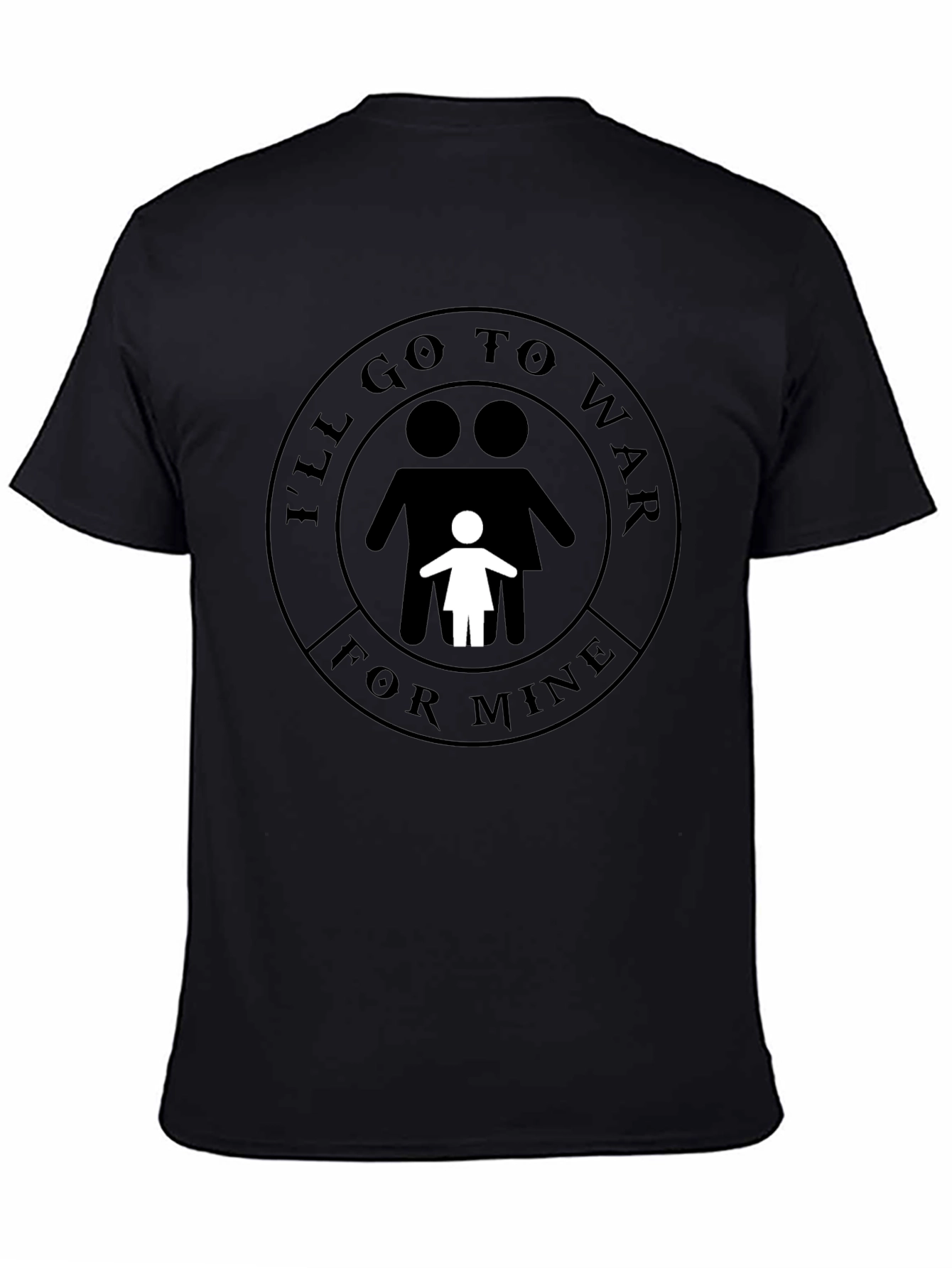 Black I'll Go To War For Mine Graphic Tee view 4