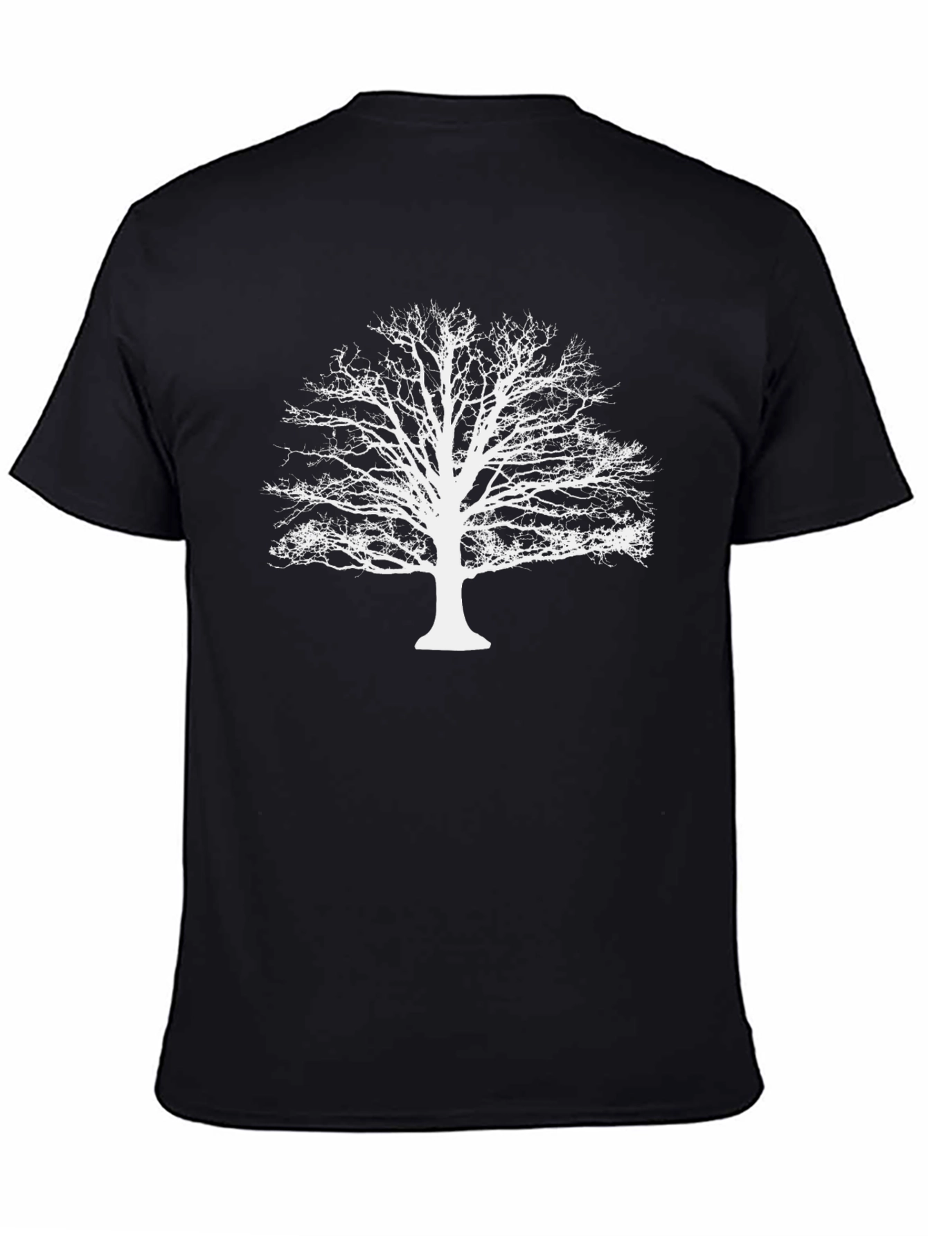 Black Nature Inspired Graphic Tee view 4
