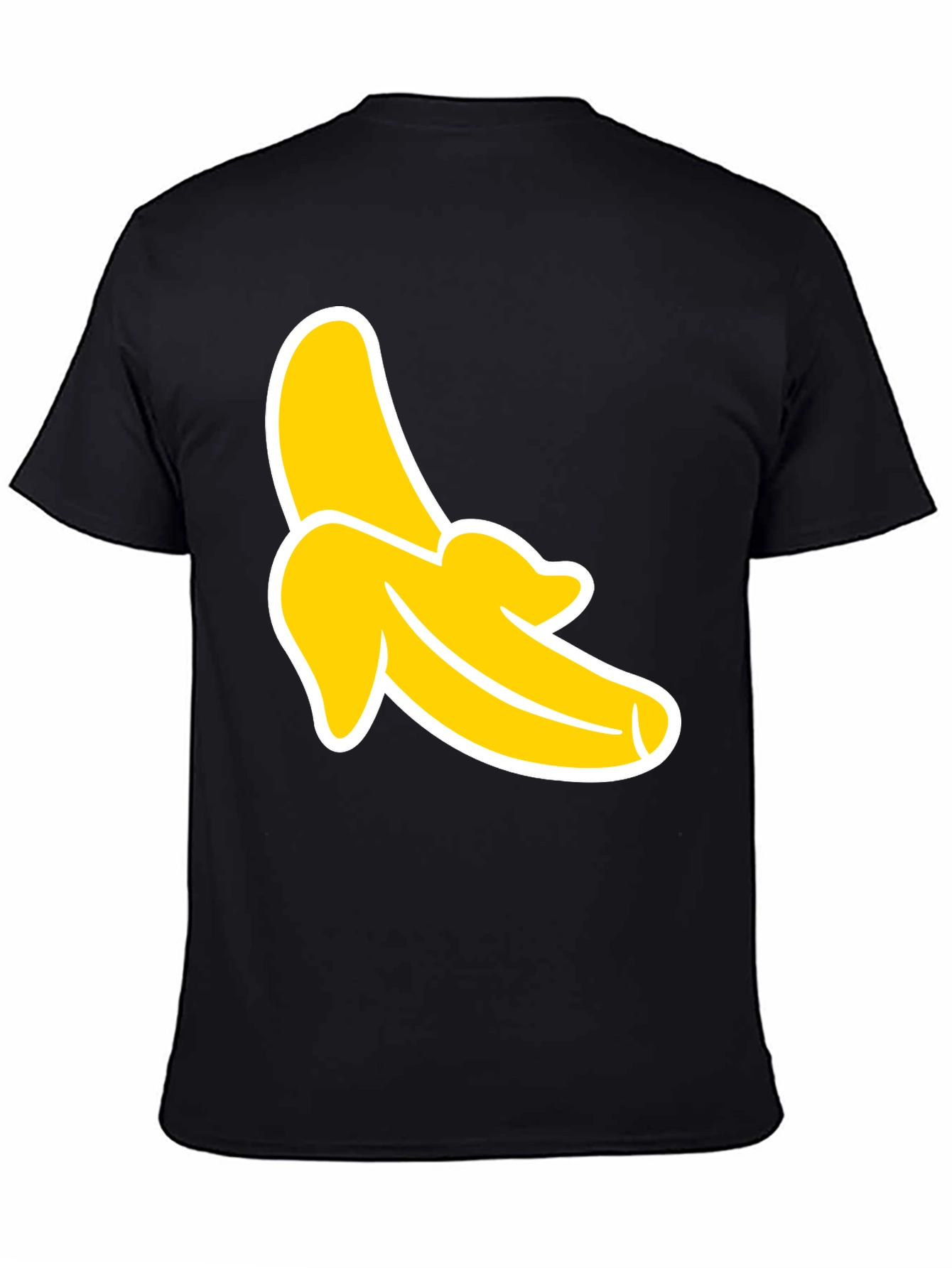 Black Banana Graphic Tee - Black Cotton T-Shirt view 4