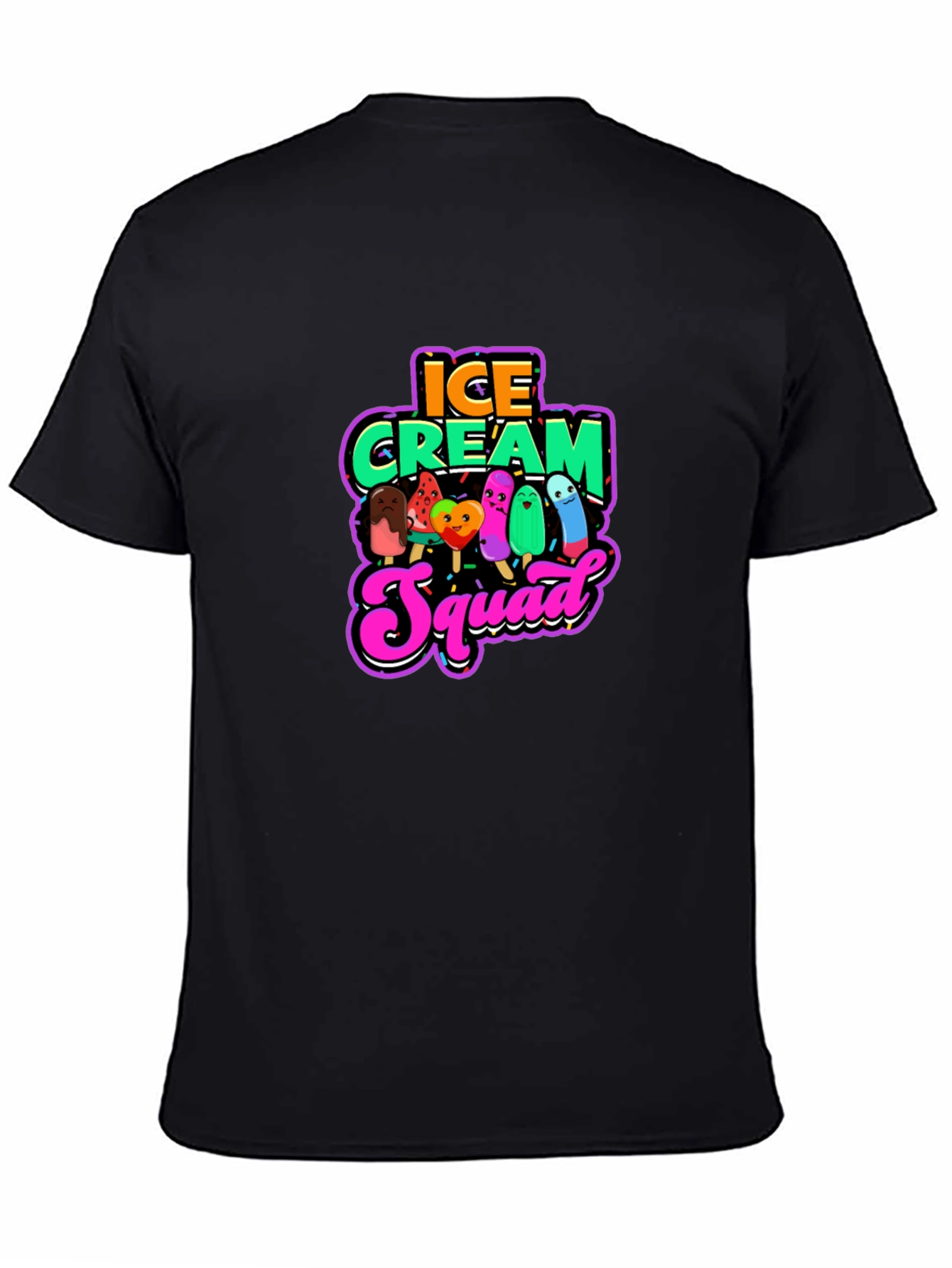 Black Ice Cream Squad Graphic Tee view 4