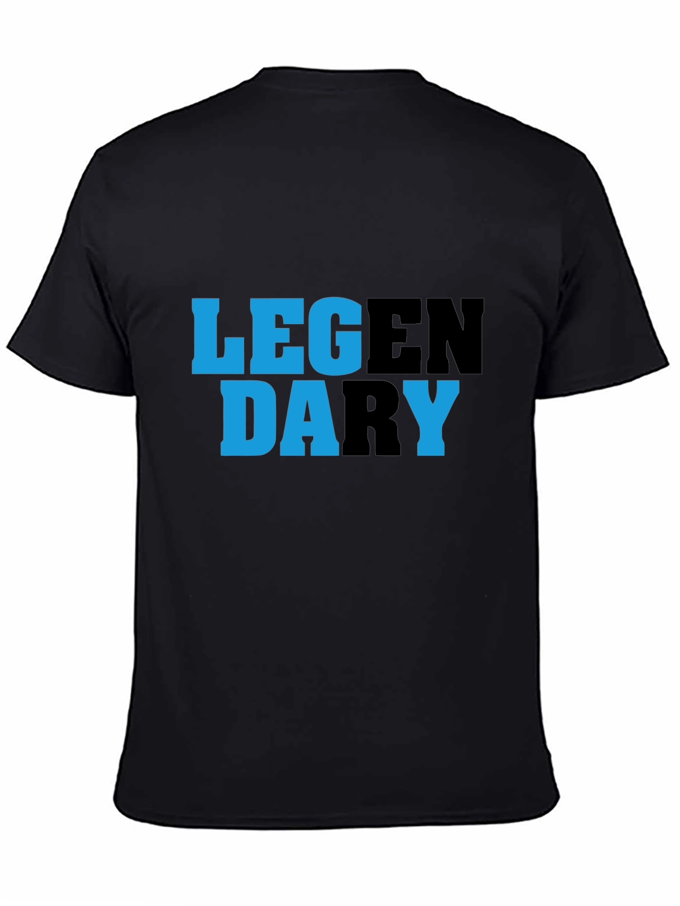 Black Legendary Graphic Tee - Cool Casual Style view 4