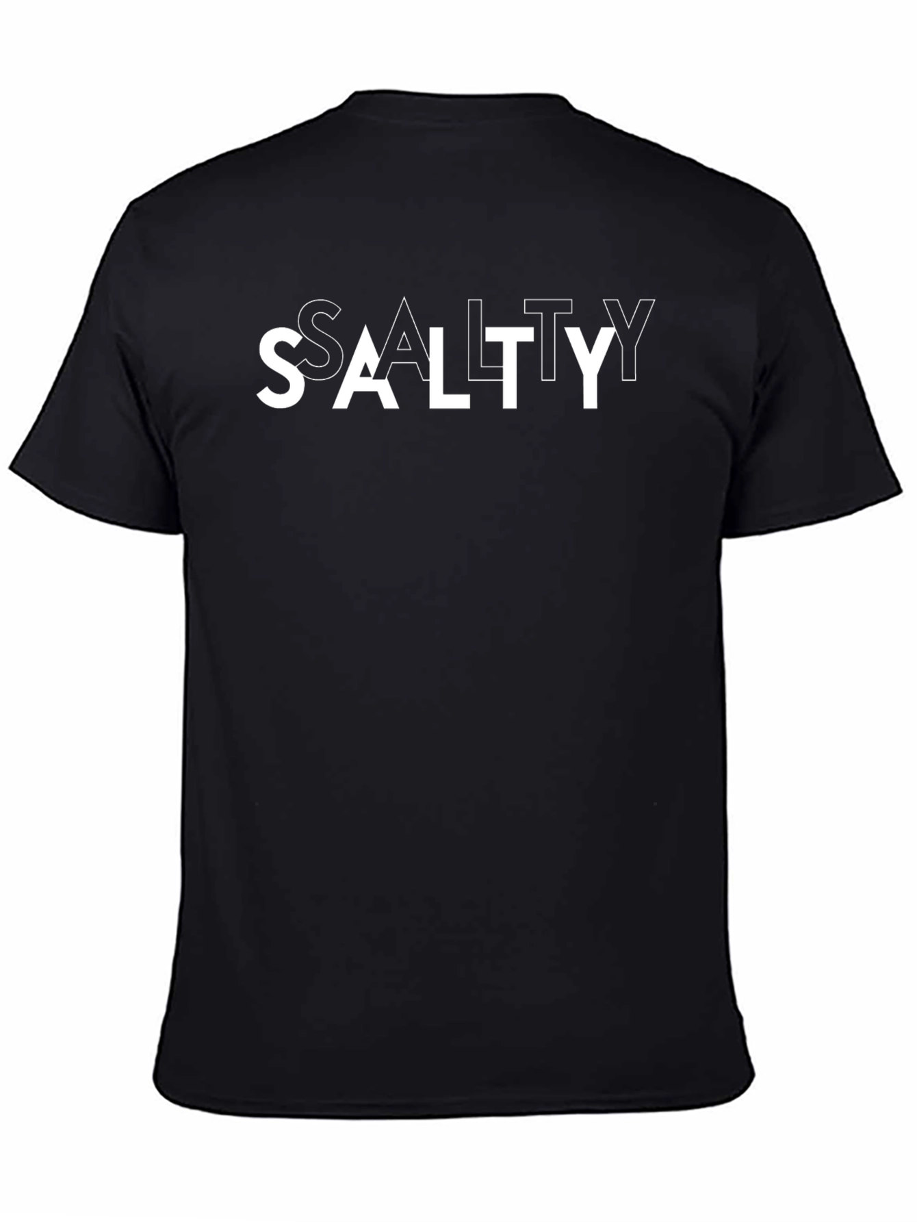 Black Salty Graphic Tee - Men's Black Short Sleeve view 4