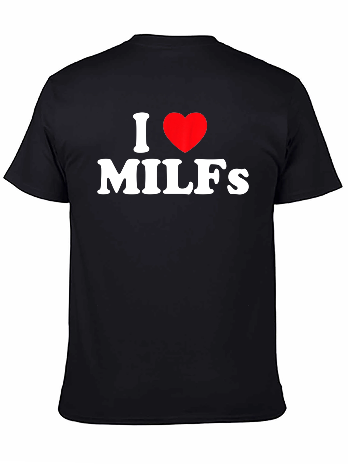 Black I Heart MILFs Black Graphic Tee view 4