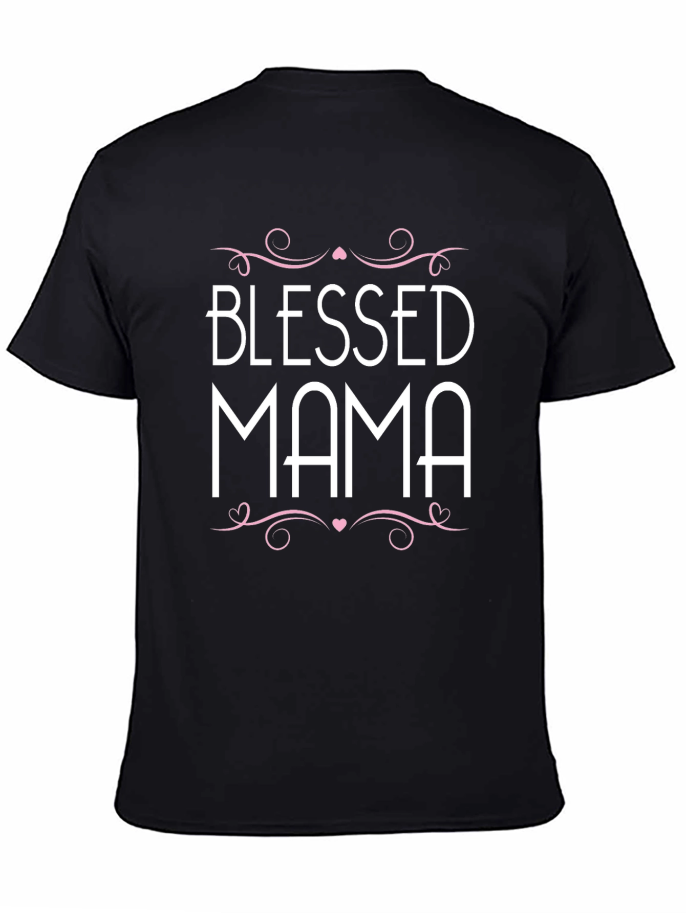 Black Blessed Mama Graphic T-Shirt view 4