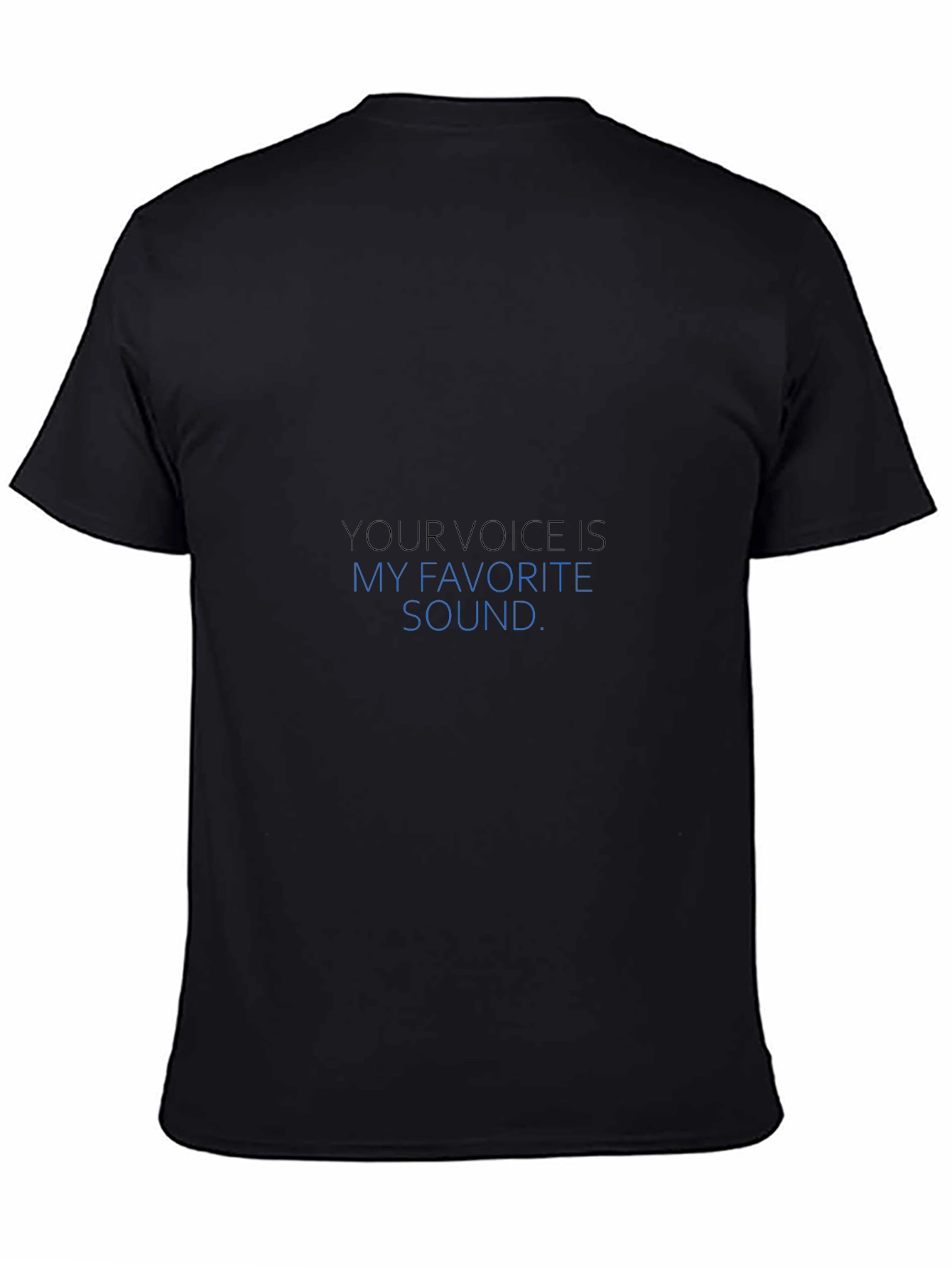 Black Voice is Sound T-Shirt view 4