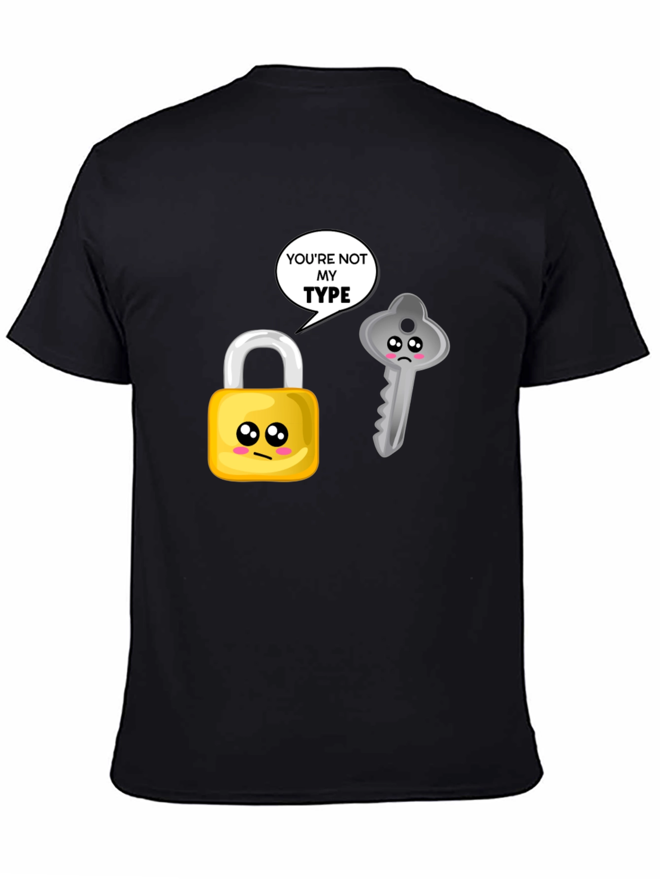 Black You're Not My Type Graphic T-Shirt view 4