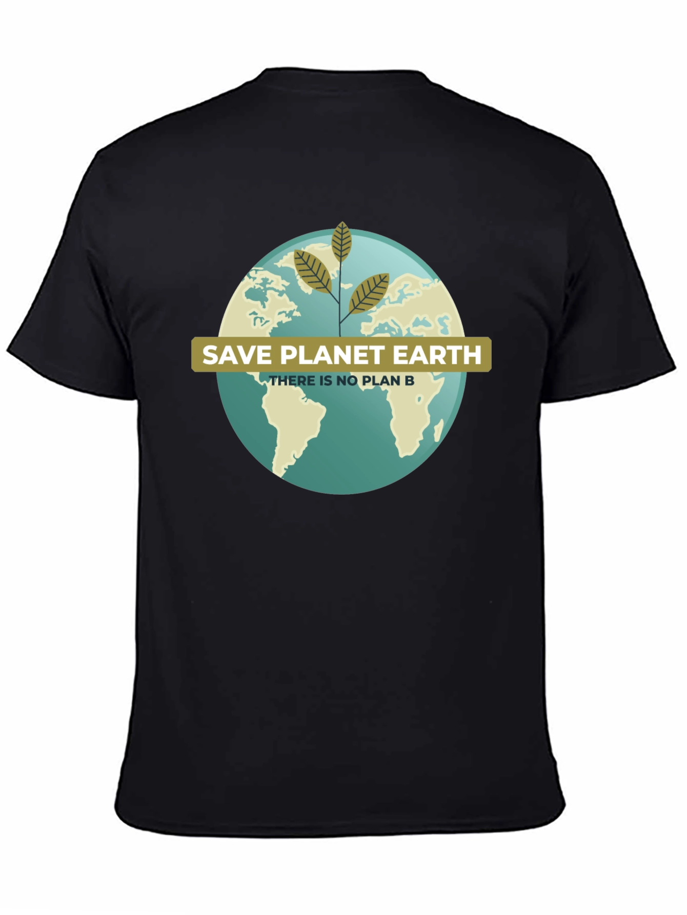 Black Save Planet Earth Tee - There Is No Plan B view 4