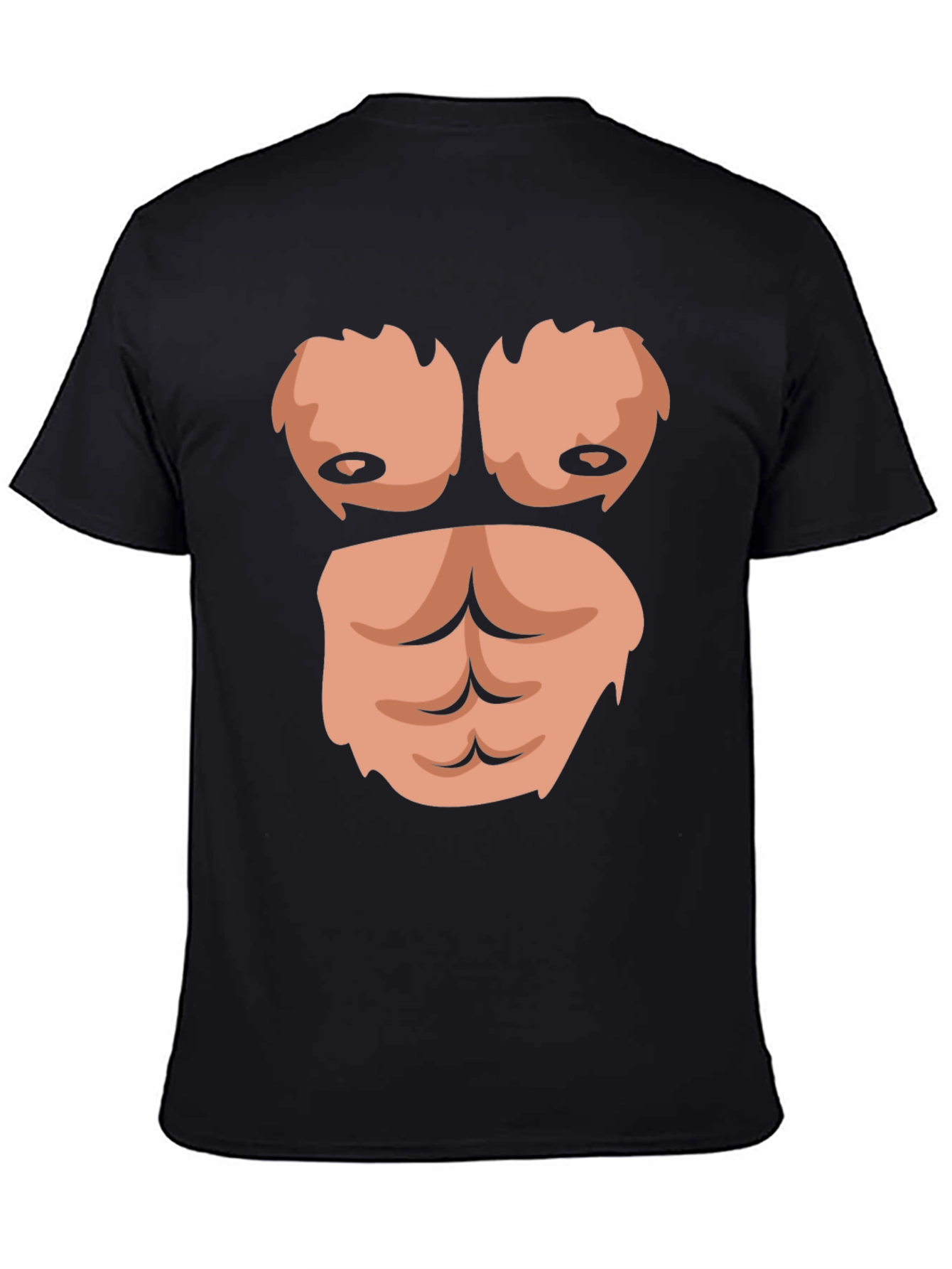 Black Funny Gorilla Bodybuilder T-Shirt view 4