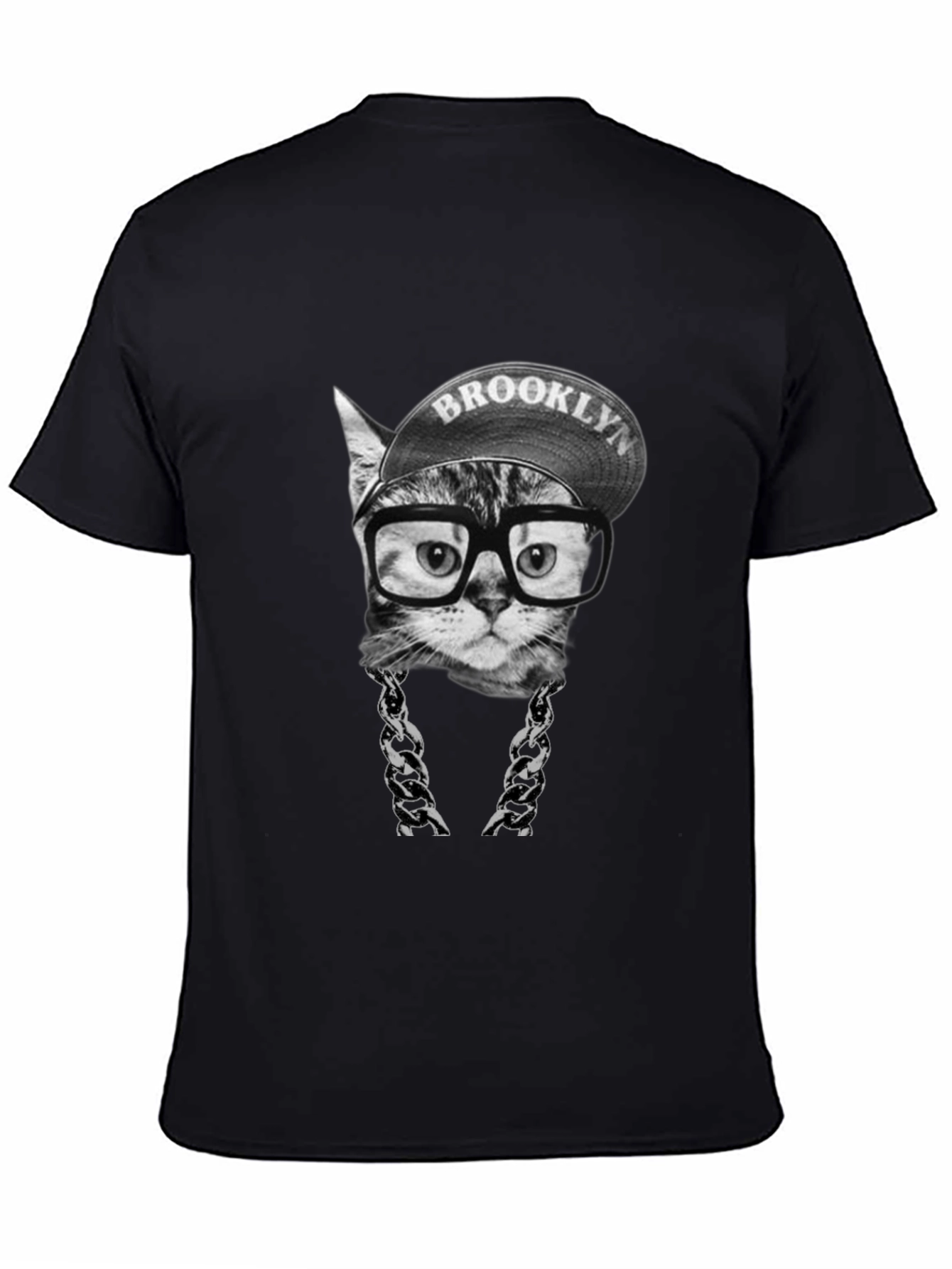 Black Brooklyn Cat T-Shirt - Hip Hop Style! view 4