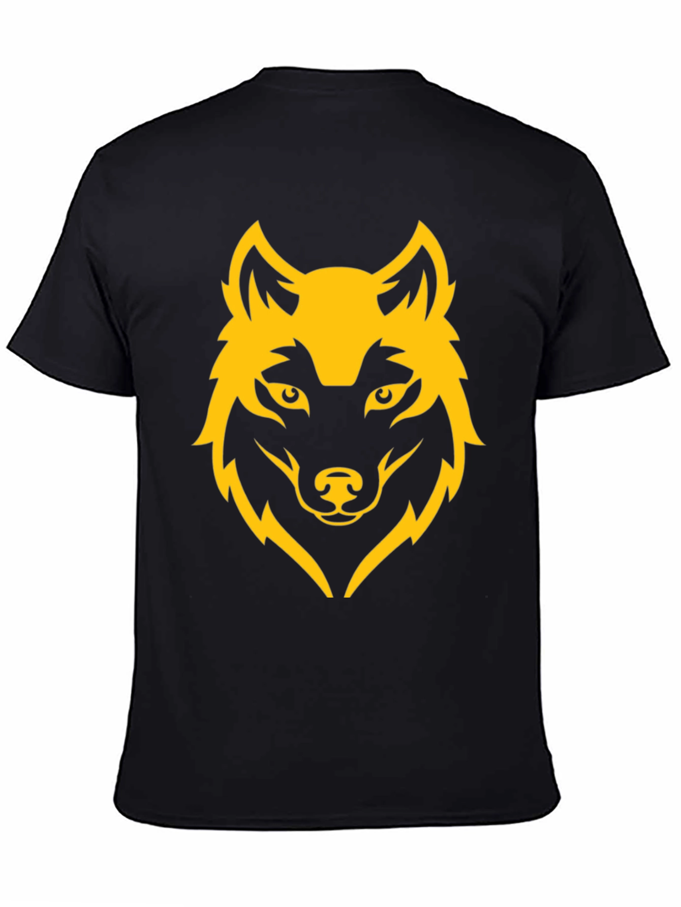 Black Wolf Graphic Tee - Bold Design, Soft Fabric view 4