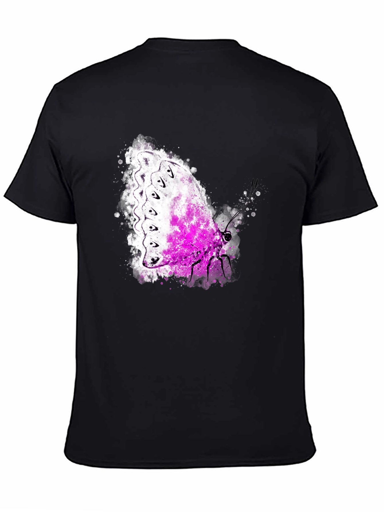 Butterfly Graphic Tee - Men's Black T-Shirt - 4