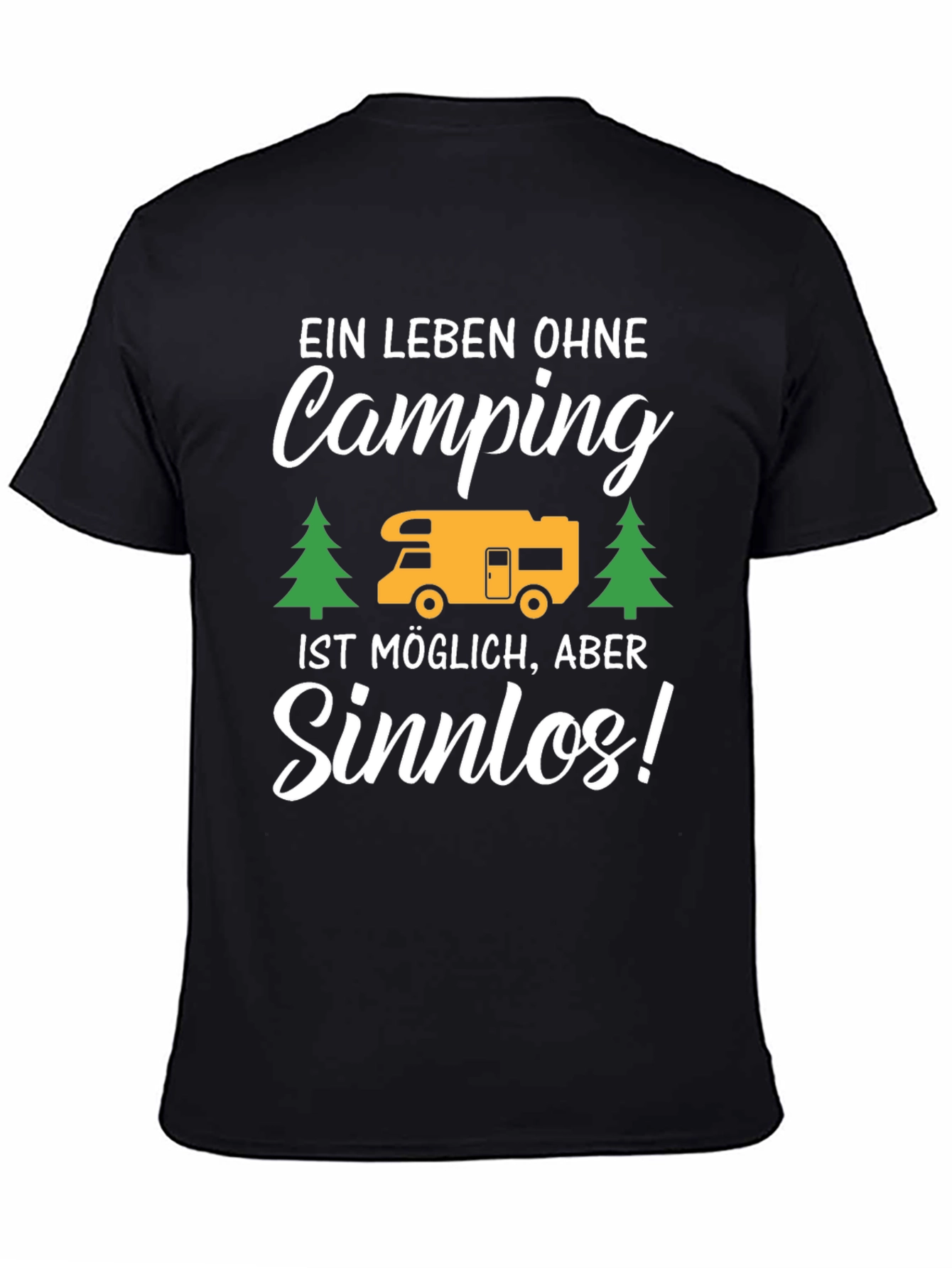 Black Camping is Life T-Shirt view 4