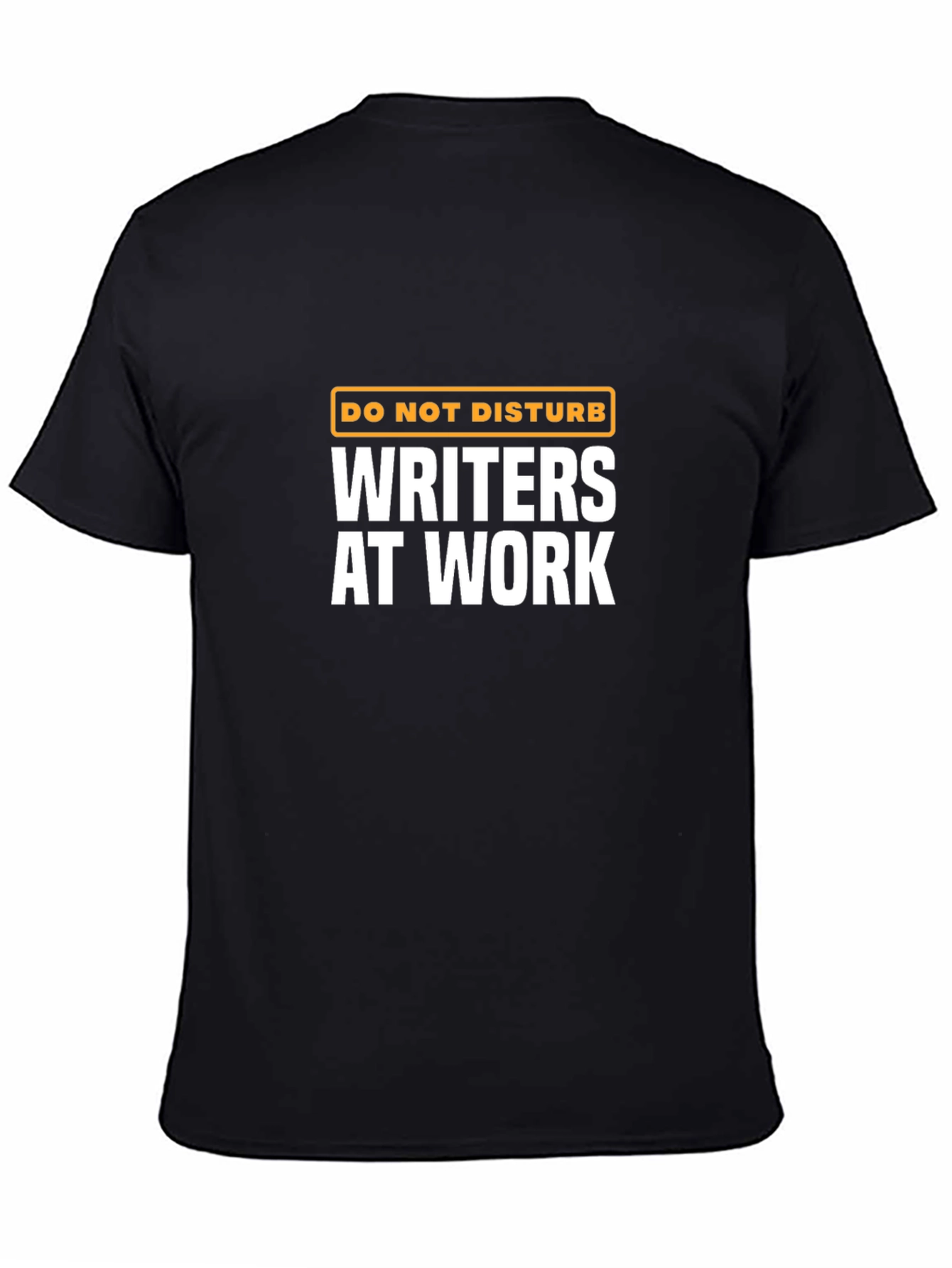 Black Writer at Work T-Shirt - Do Not Disturb view 4